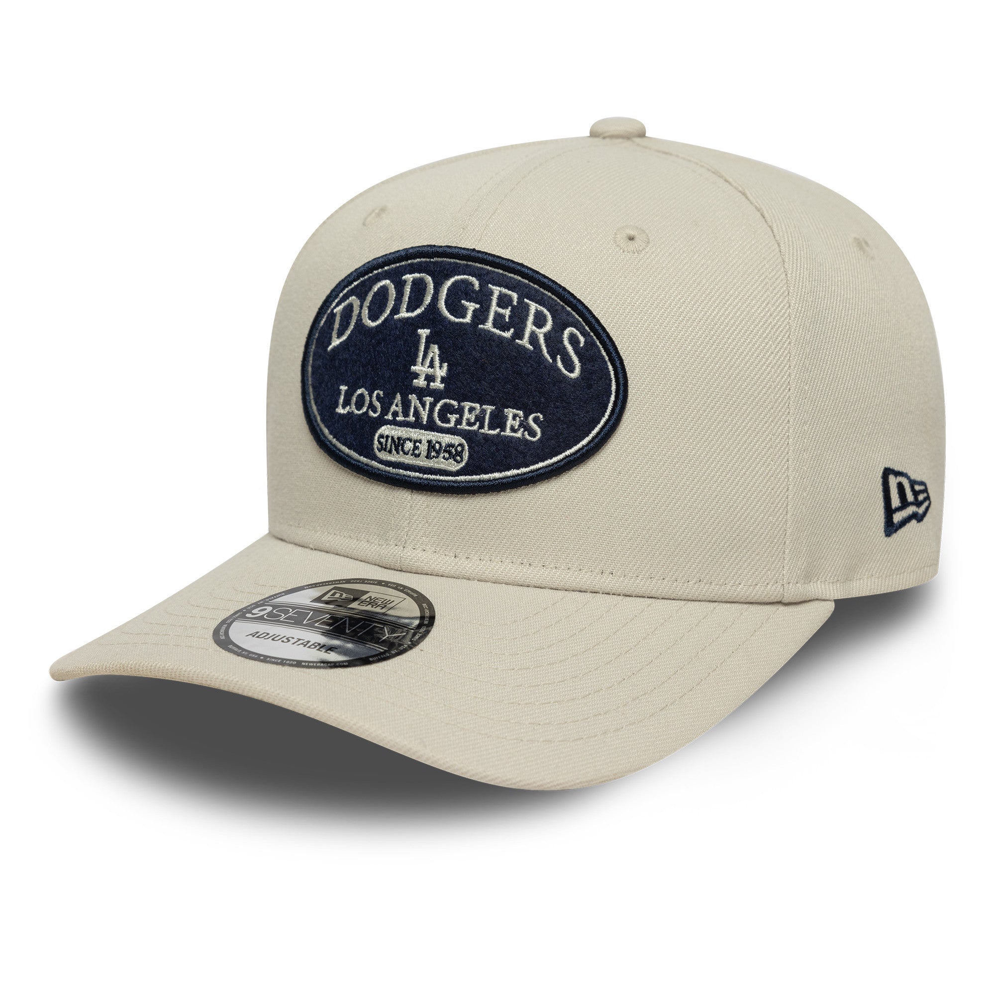 Los Angeles Dodgers Frontpatch New Era 9SEVENTY MLB Cap Beige - STADIUMDREAMS