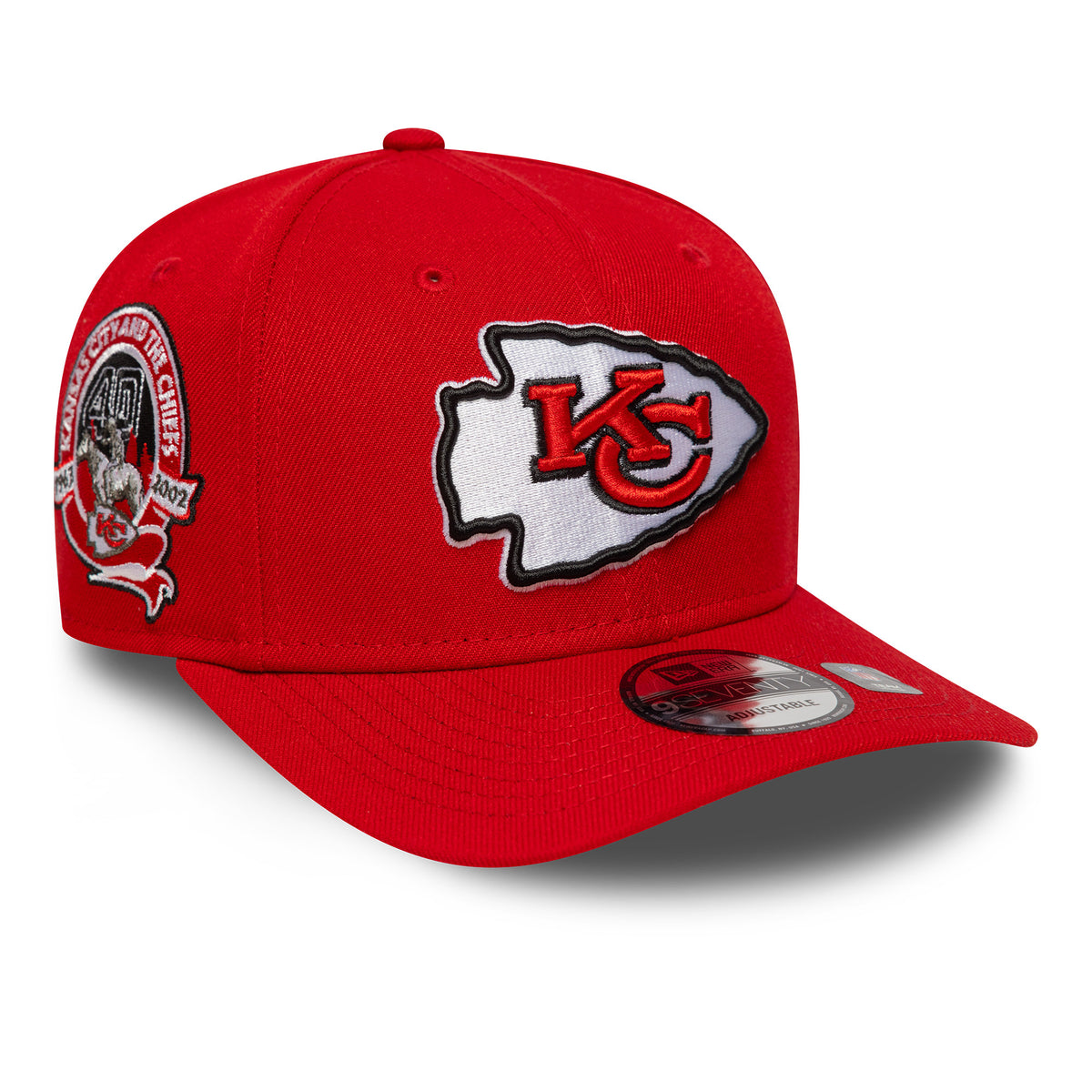 Kansas City Chiefs Big Patch New Era 9SEVENTY NFL Cap Rot - STADIUMDREAMS