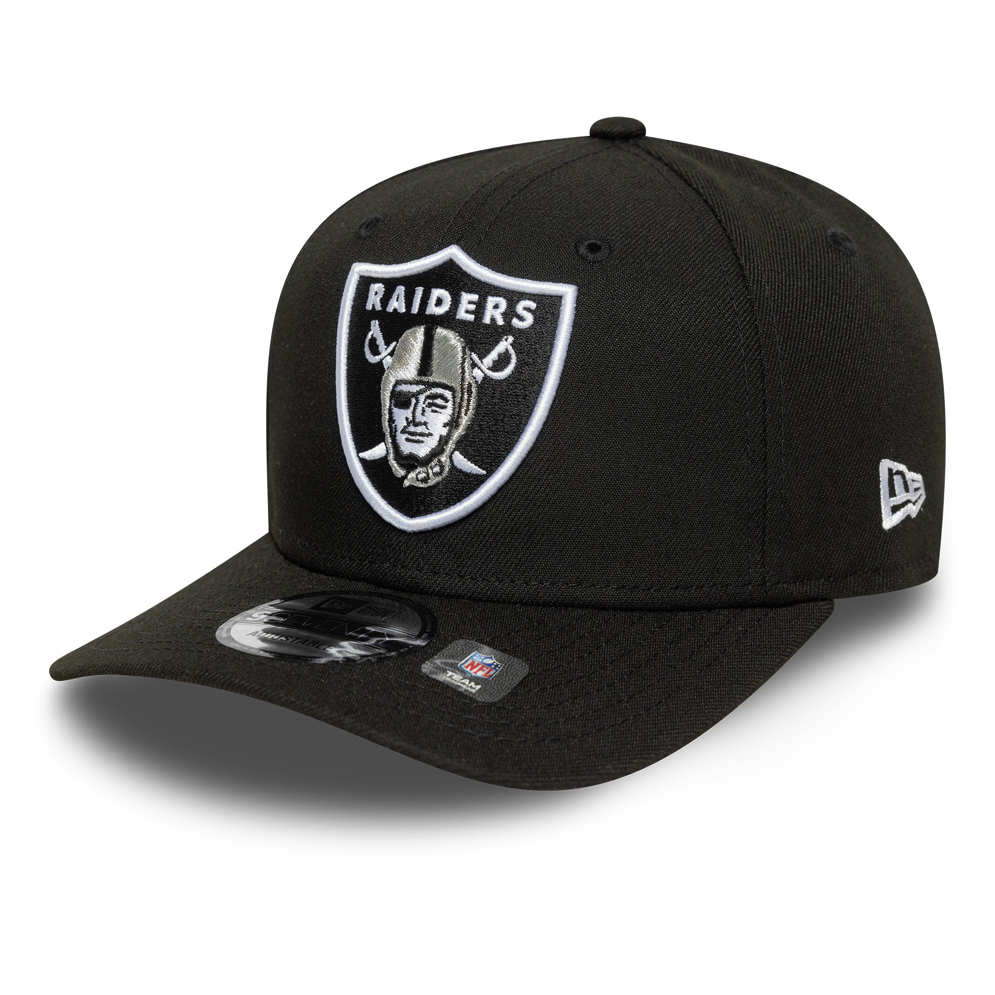 Las Vegas Raiders Big Patch New Era 9SEVENTY NFL Cap Schwarz - STADIUMDREAMS