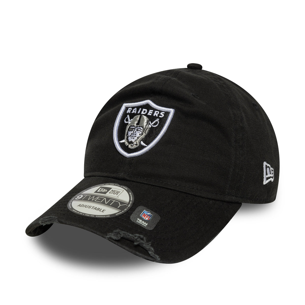 Las Vegas Raiders New Era Washed Distressed 9TWENTY NFL Cap Schwarz - STADIUMDREAMS