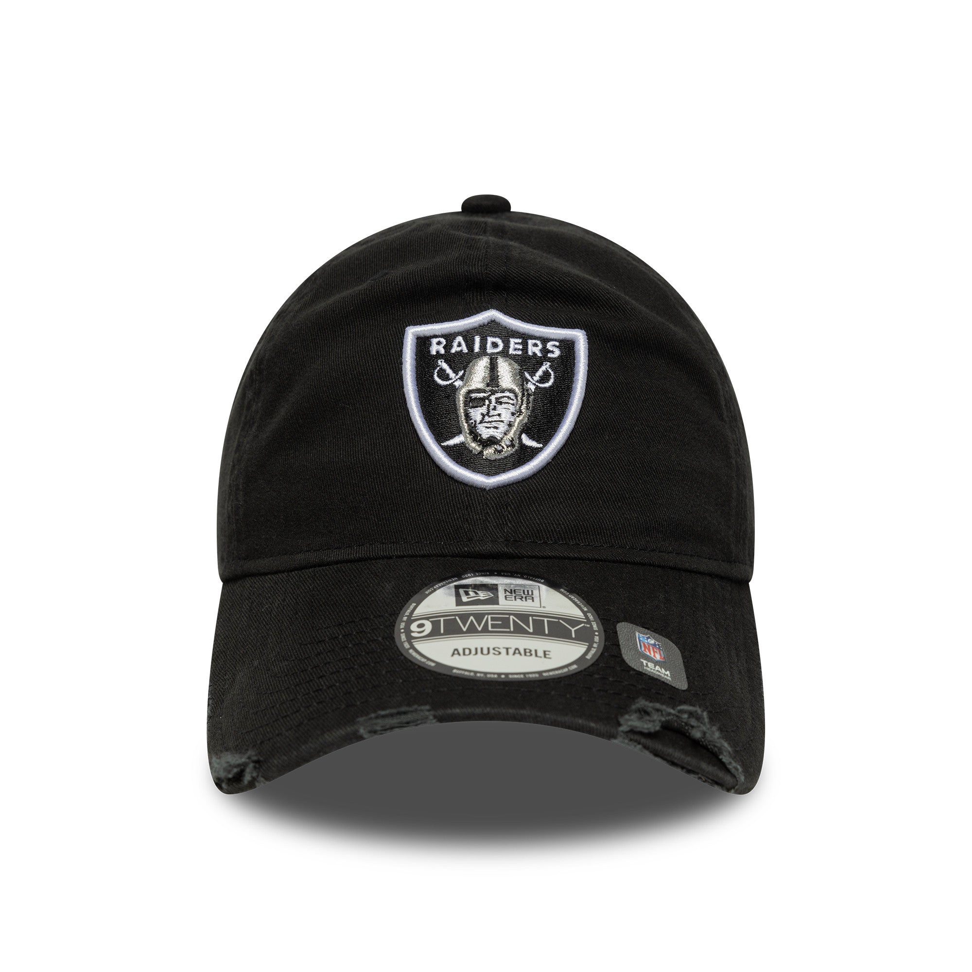 Las Vegas Raiders New Era Washed Distressed 9TWENTY NFL Cap Schwarz - STADIUMDREAMS