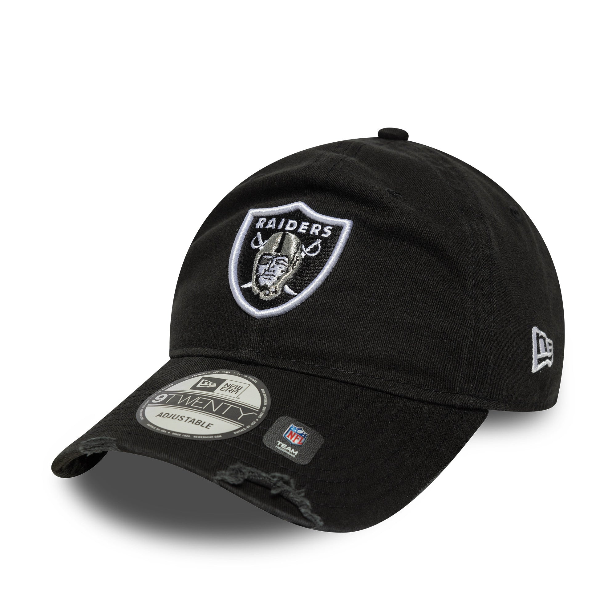 Las Vegas Raiders New Era Washed Distressed 9TWENTY NFL Cap Schwarz - STADIUMDREAMS