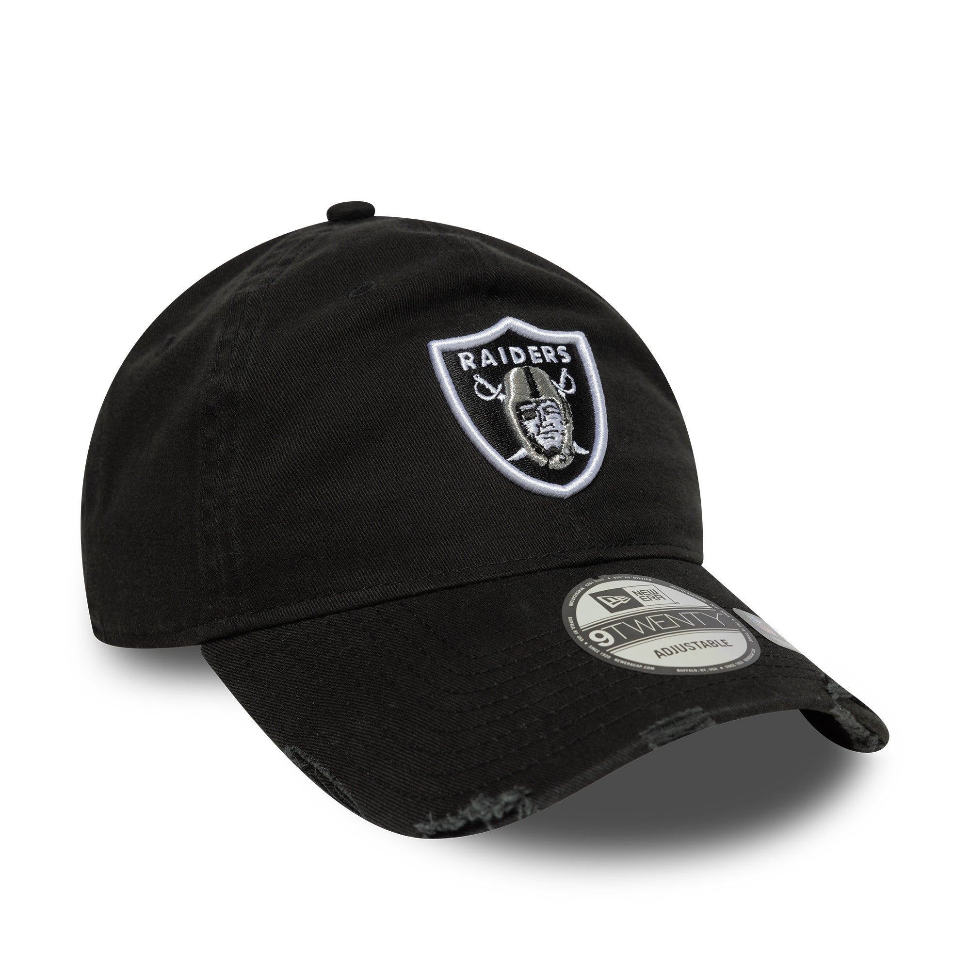 Las Vegas Raiders New Era Washed Distressed 9TWENTY NFL Cap Schwarz - STADIUMDREAMS