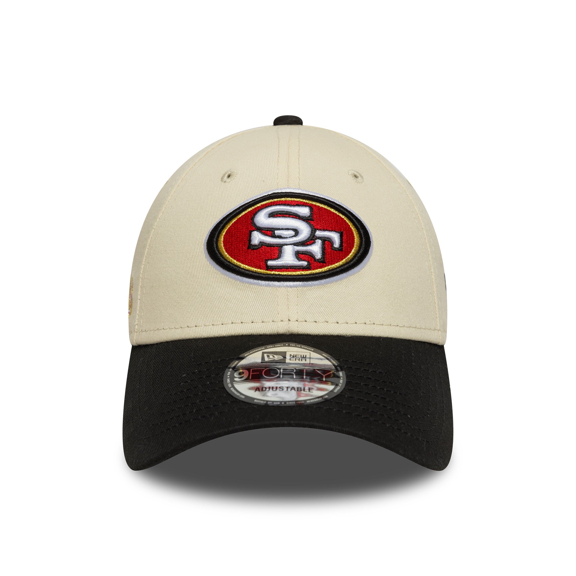 San Francisco 49ers Side Wordmark New Era 9FORTY NFL Cap Beige - STADIUMDREAMS