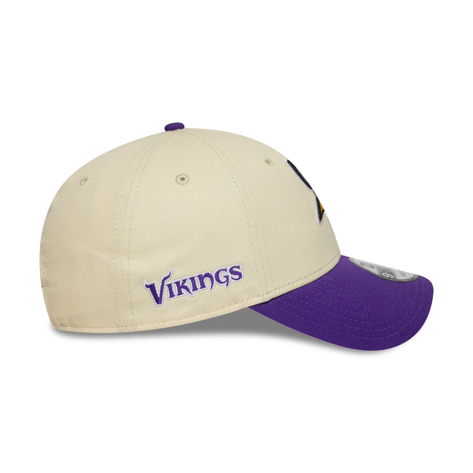 Minnesota Vikings Side Wordmark New Era 9FORTY NFL Cap Beige - STADIUMDREAMS