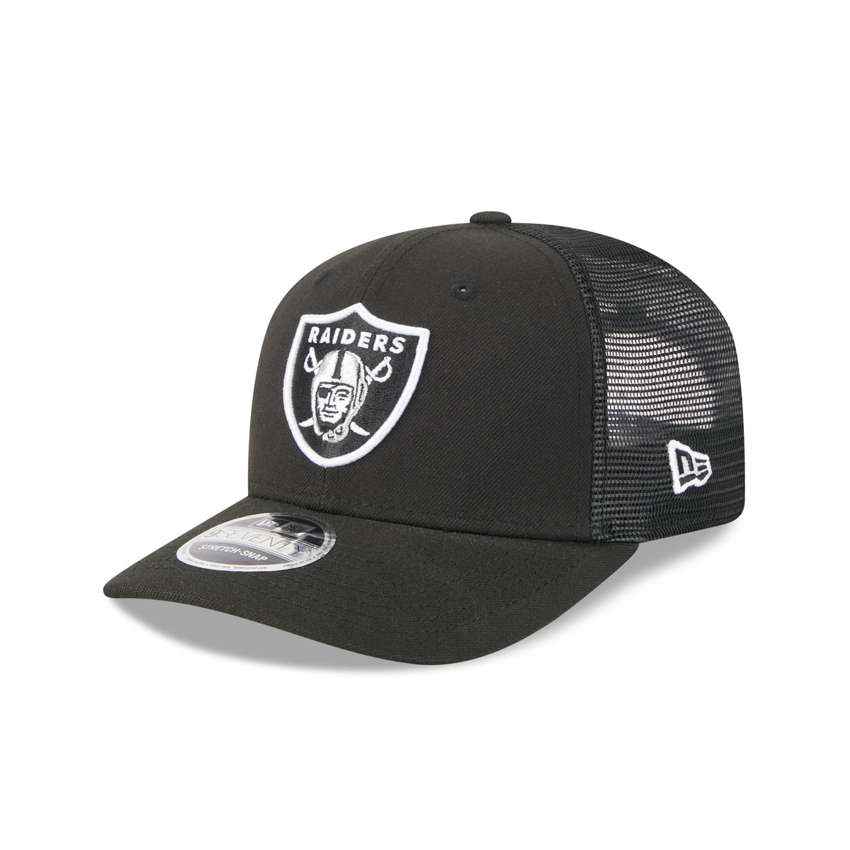 Las Vegas Raiders New Era 2025 NFL Team Collection 9SEVENTY Stretch Snap Trucker Cap Schwarz - STADIUMDREAMS
