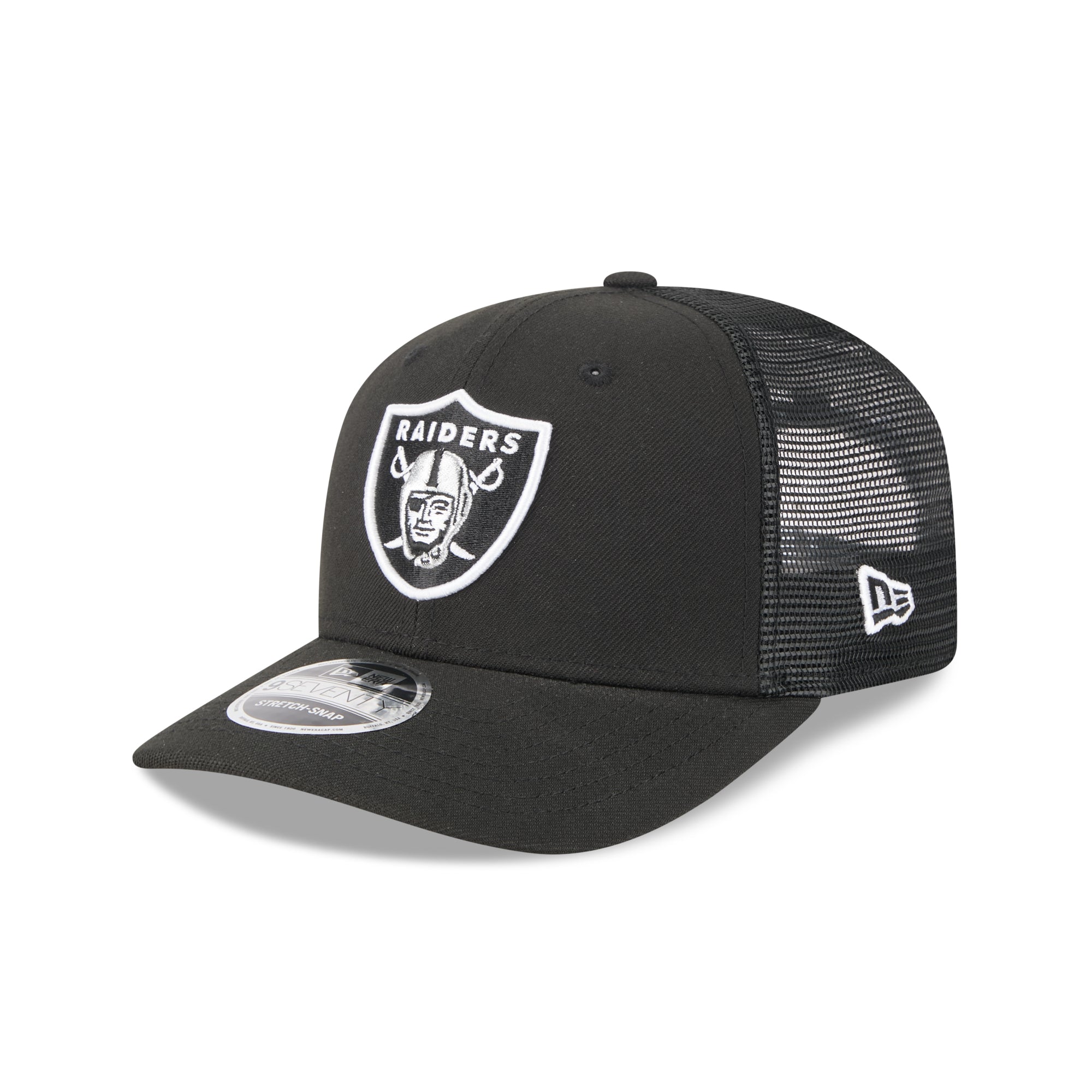 Las Vegas Raiders New Era 2025 NFL Team Collection 9SEVENTY Stretch Snap Trucker Cap Schwarz - STADIUMDREAMS