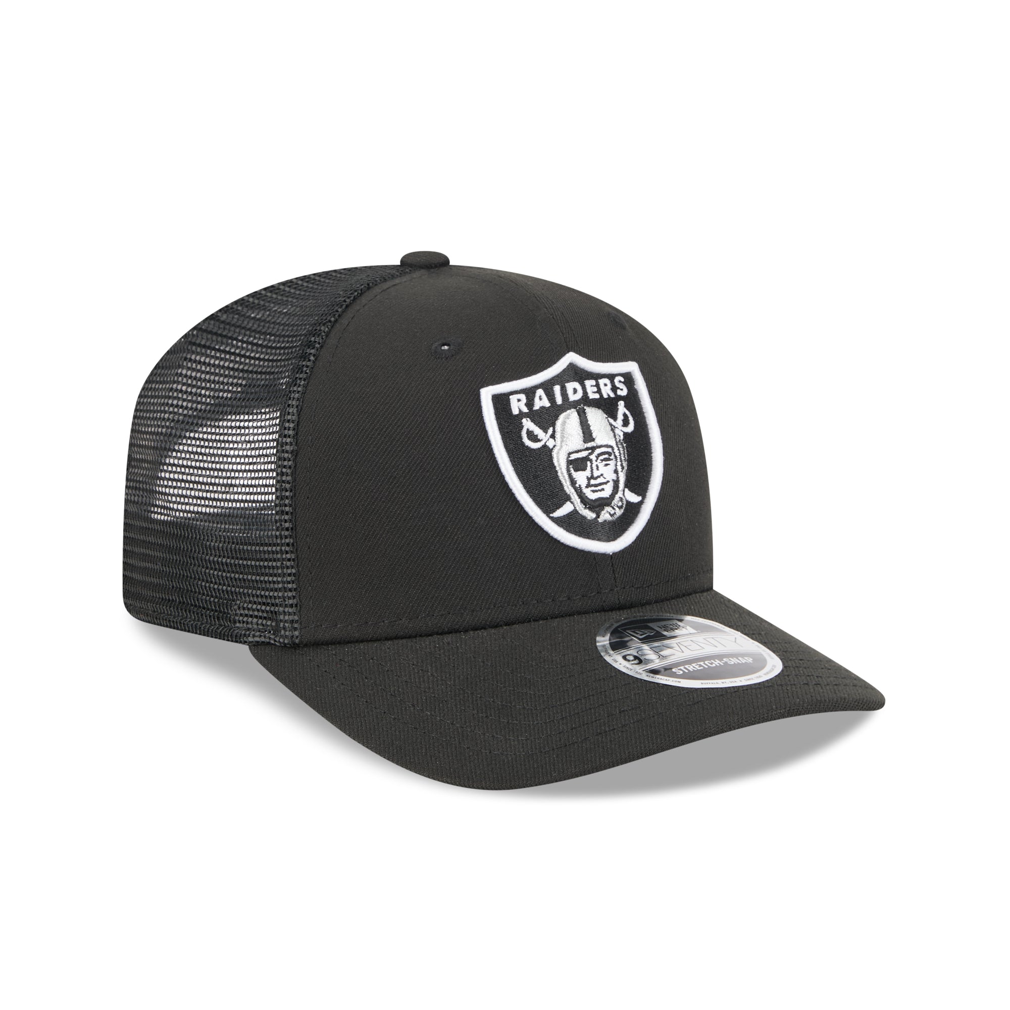 Las Vegas Raiders New Era 2025 NFL Team Collection 9SEVENTY Stretch Snap Trucker Cap Schwarz - STADIUMDREAMS