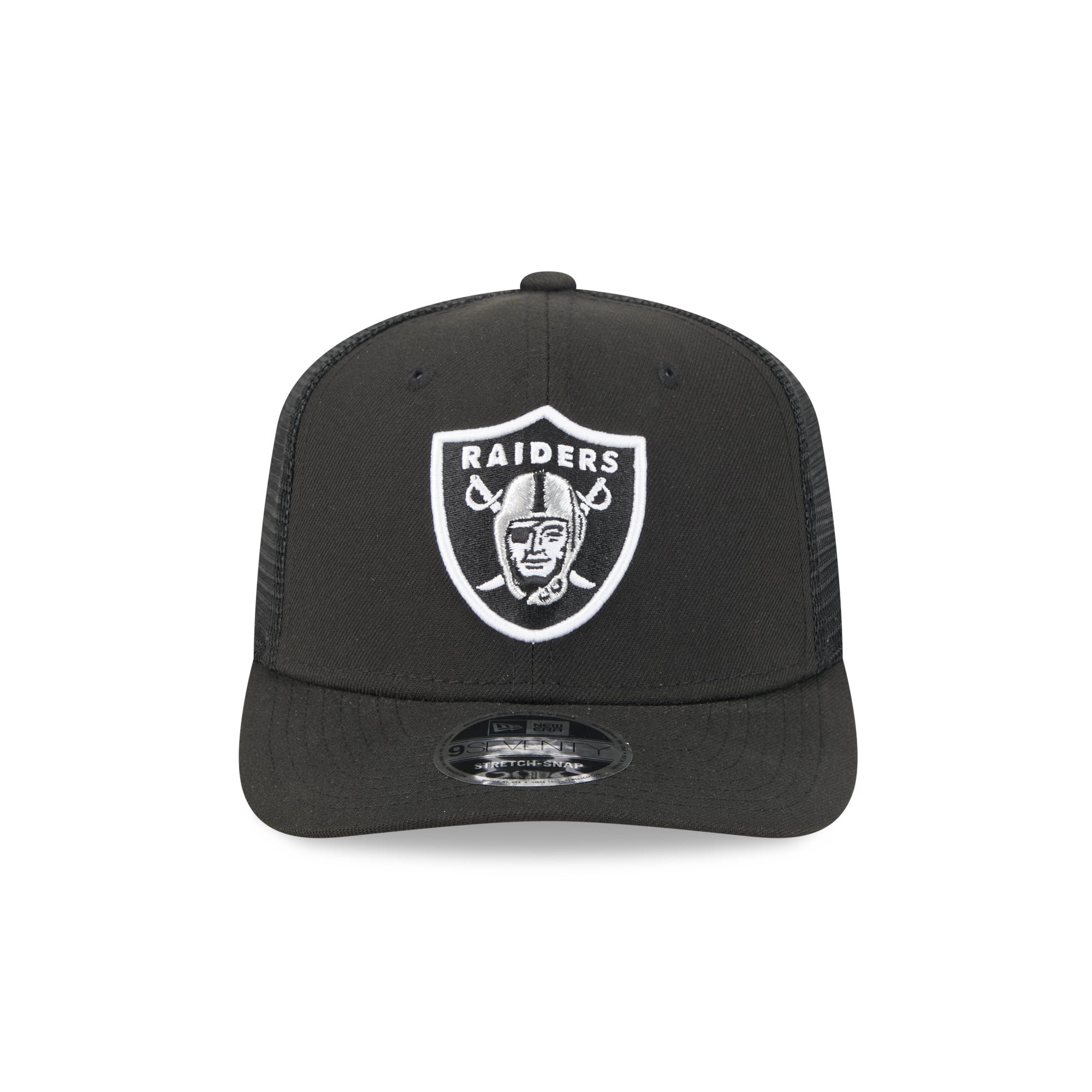 Las Vegas Raiders New Era 2025 NFL Team Collection 9SEVENTY Stretch Snap Trucker Cap Schwarz - STADIUMDREAMS