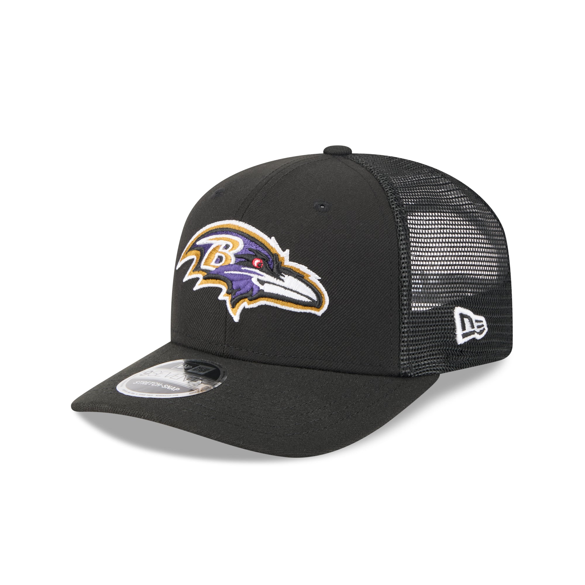 Baltimore Ravens New Era 2025 NFL Team Collection 9SEVENTY Stretch Snap Trucker Cap Schwarz - STADIUMDREAMS