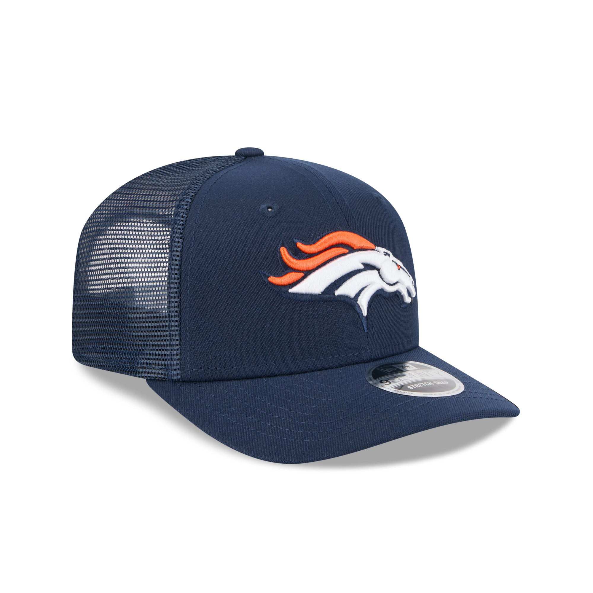 Denver Broncos New Era 2025 NFL Team Collection 9SEVENTY Stretch Snap Trucker Cap Navy - STADIUMDREAMS