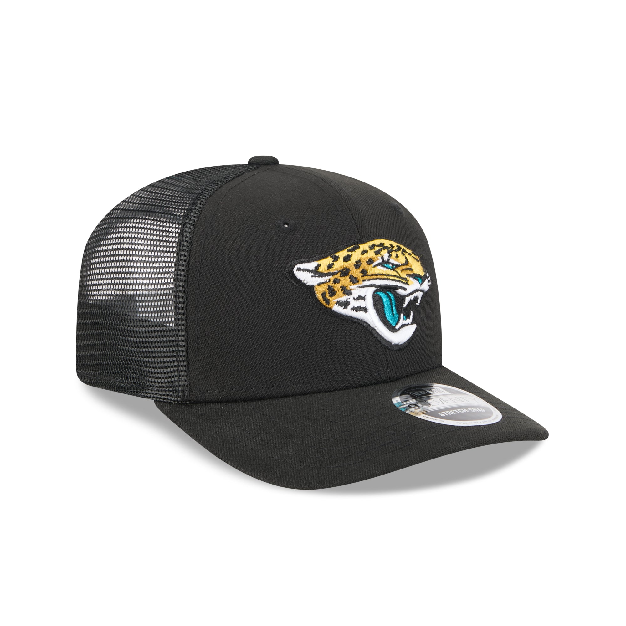 Jacksonville Jaguars New Era 2025 NFL Team Collection 9SEVENTY Stretch Snap Trucker Cap Schwarz - STADIUMDREAMS