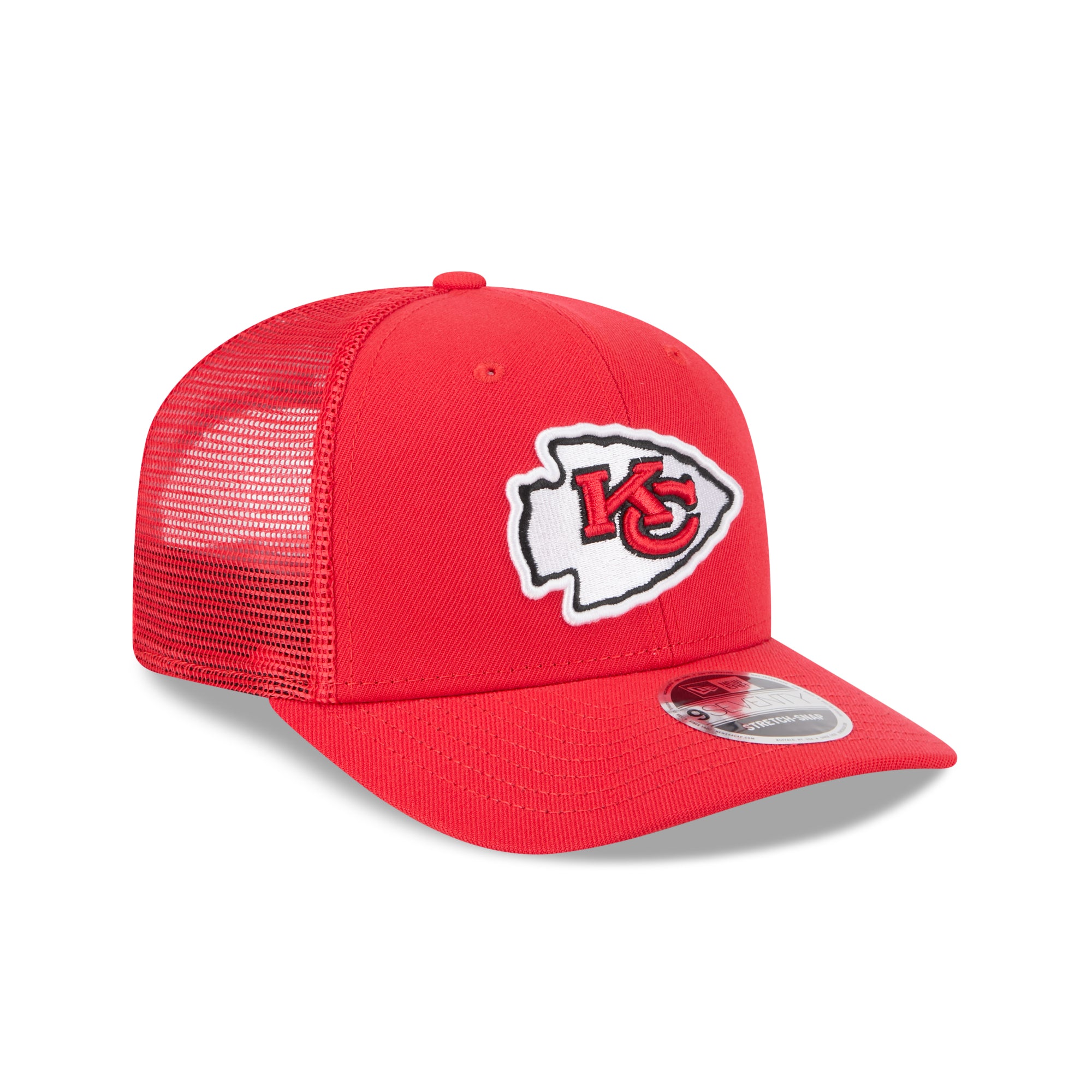 Kansas City Chiefs New Era 2025 NFL Team Collection 9SEVENTY Stretch Snap Trucker Cap Rot - STADIUMDREAMS