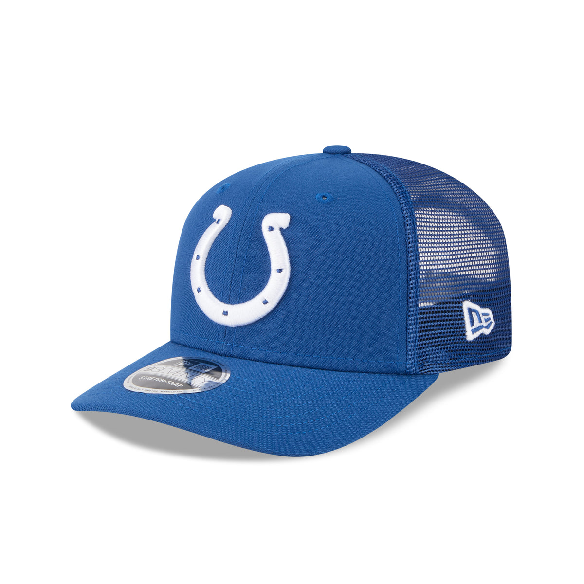 Indianapolis Colts New Era 2025 NFL Team Collection 9SEVENTY Stretch Snap Trucker Cap Blau - STADIUMDREAMS