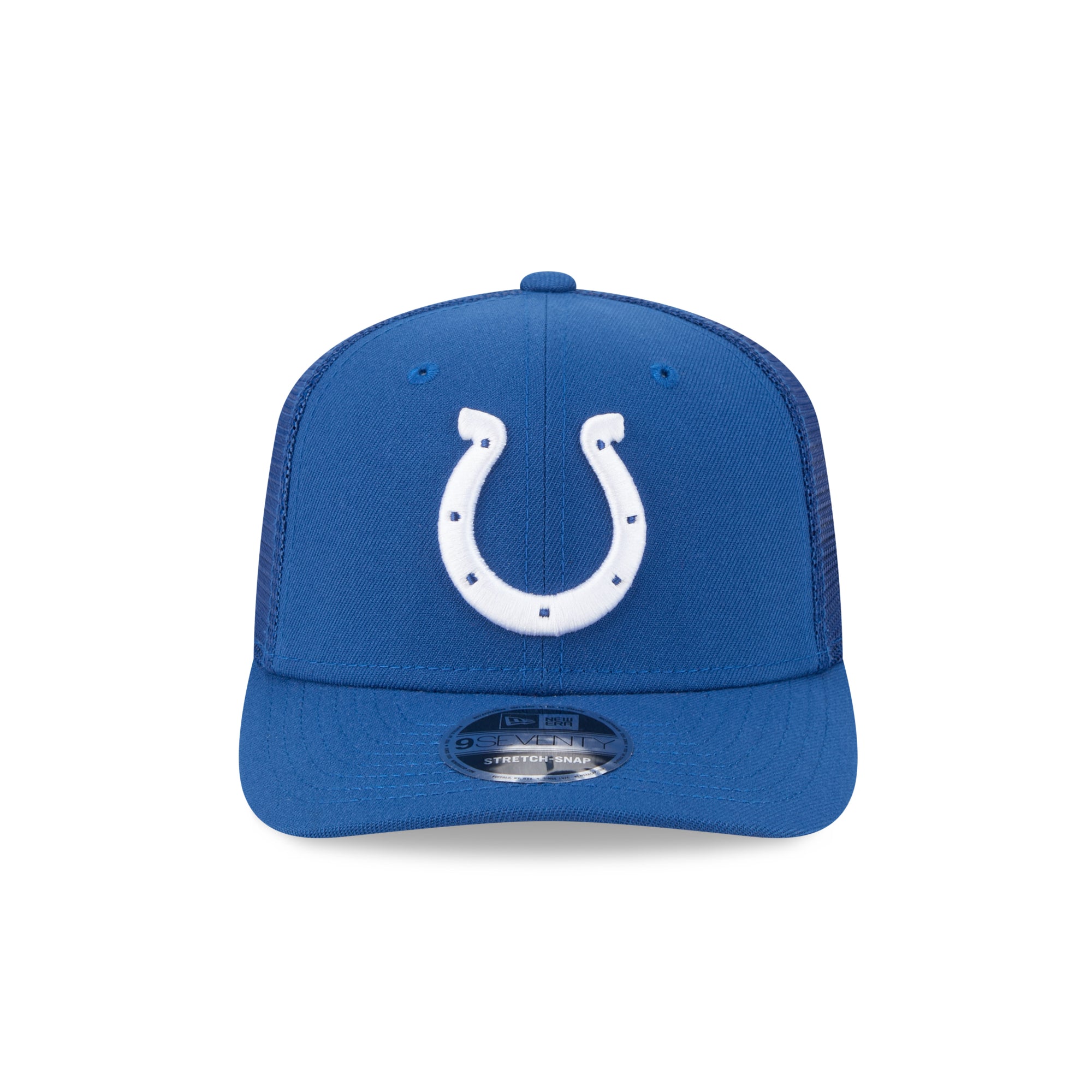 Indianapolis Colts New Era 2025 NFL Team Collection 9SEVENTY Stretch Snap Trucker Cap Blau - STADIUMDREAMS