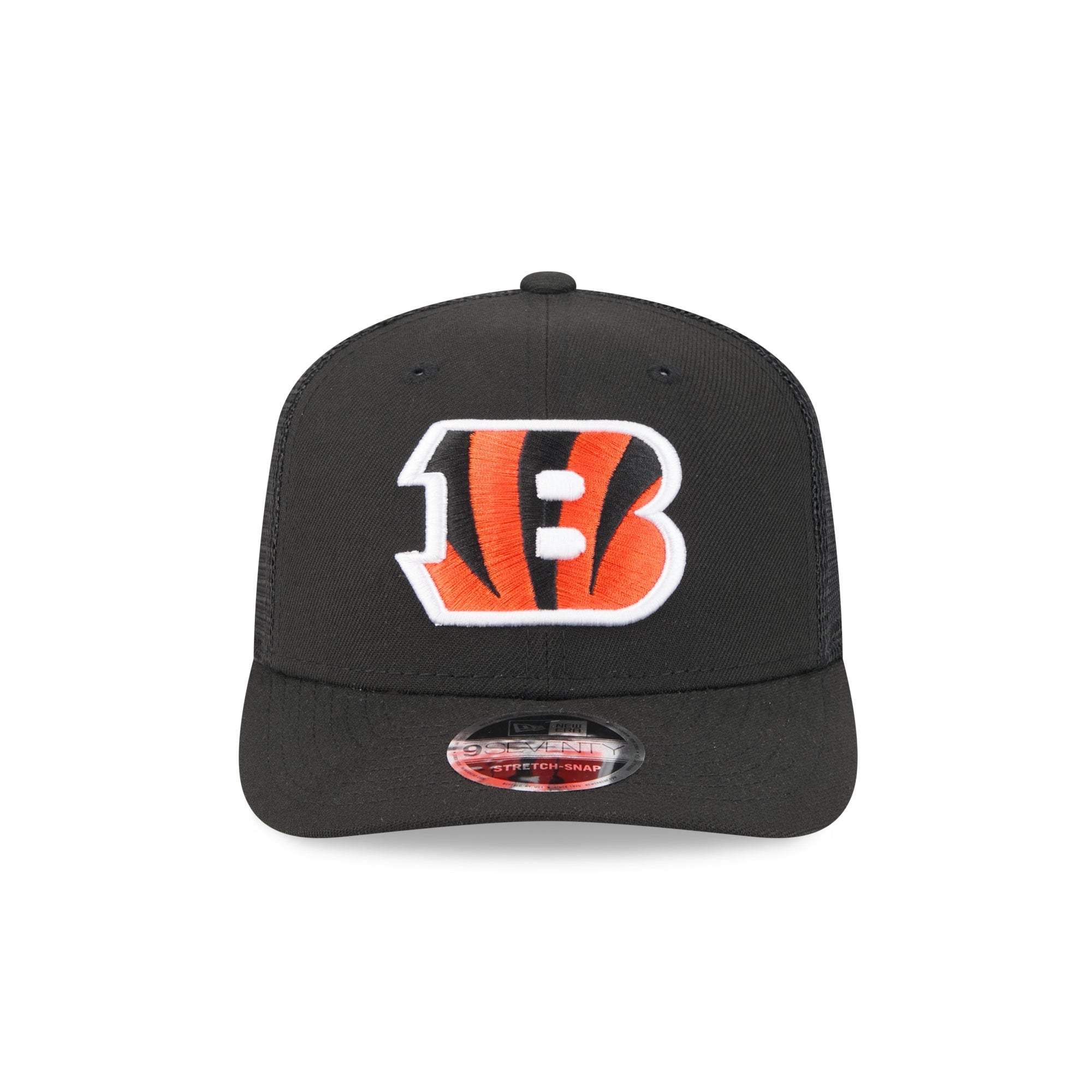 Cincinnati Bengals New Era 2025 NFL Team Collection 9SEVENTY Stretch Snap Trucker Cap Schwarz - STADIUMDREAMS
