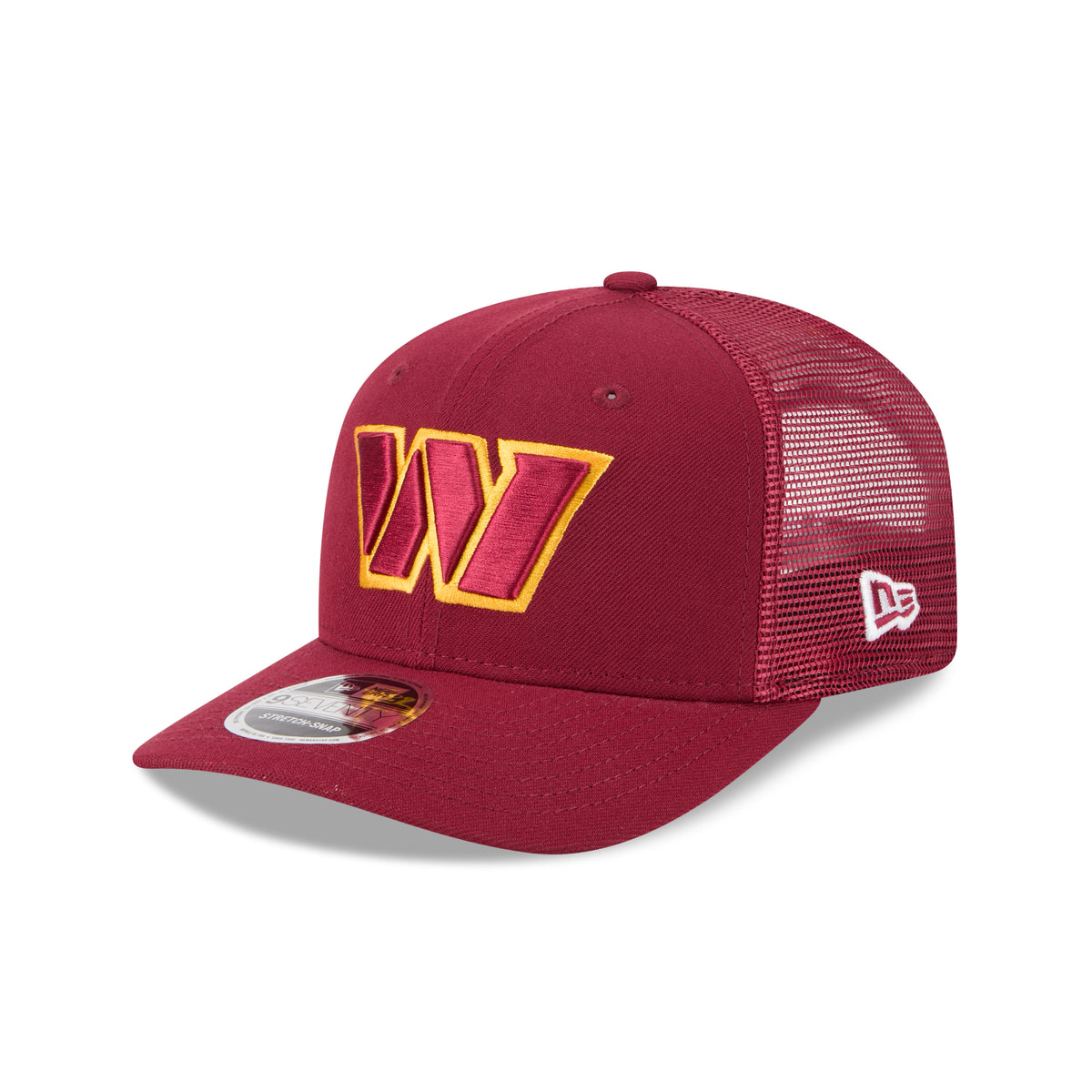Washington Commanders New Era 2025 NFL Team Collection 9SEVENTY Stretch Snap Trucker Cap Rot - STADIUMDREAMS