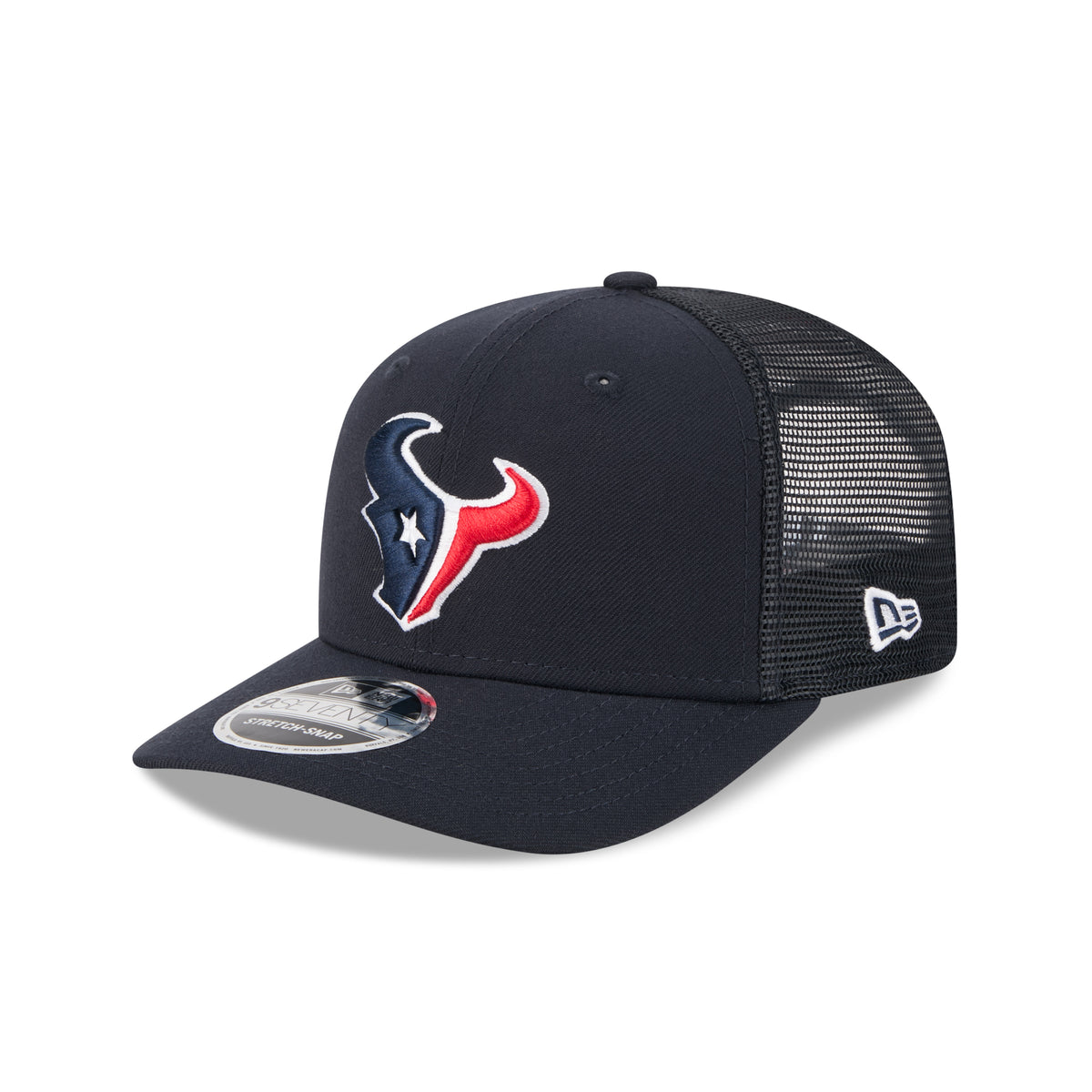 Houston Texans New Era 2025 NFL Team Collection 9SEVENTY Stretch Snap Trucker Cap Navy - STADIUMDREAMS