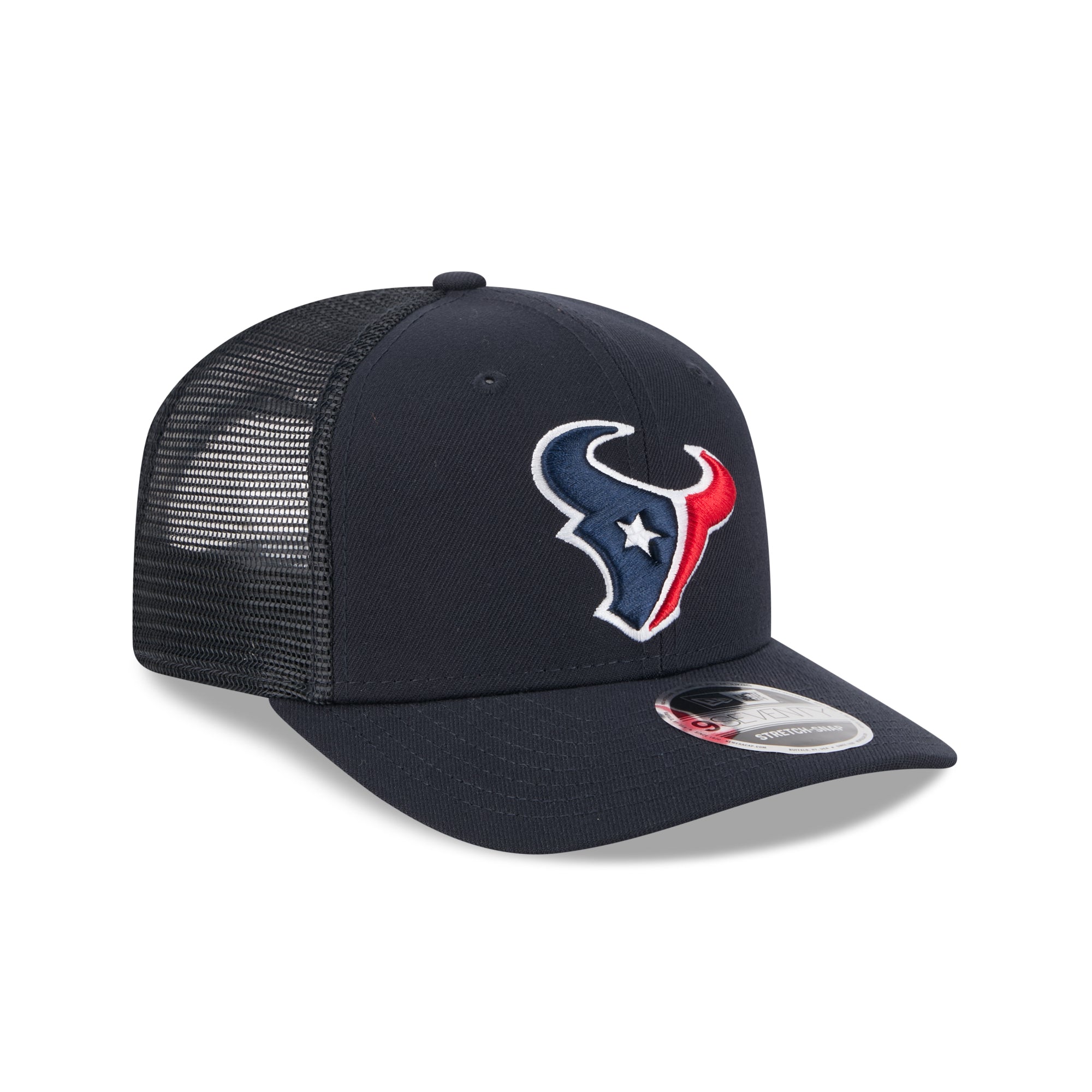 Houston Texans New Era 2025 NFL Team Collection 9SEVENTY Stretch Snap Trucker Cap Navy - STADIUMDREAMS