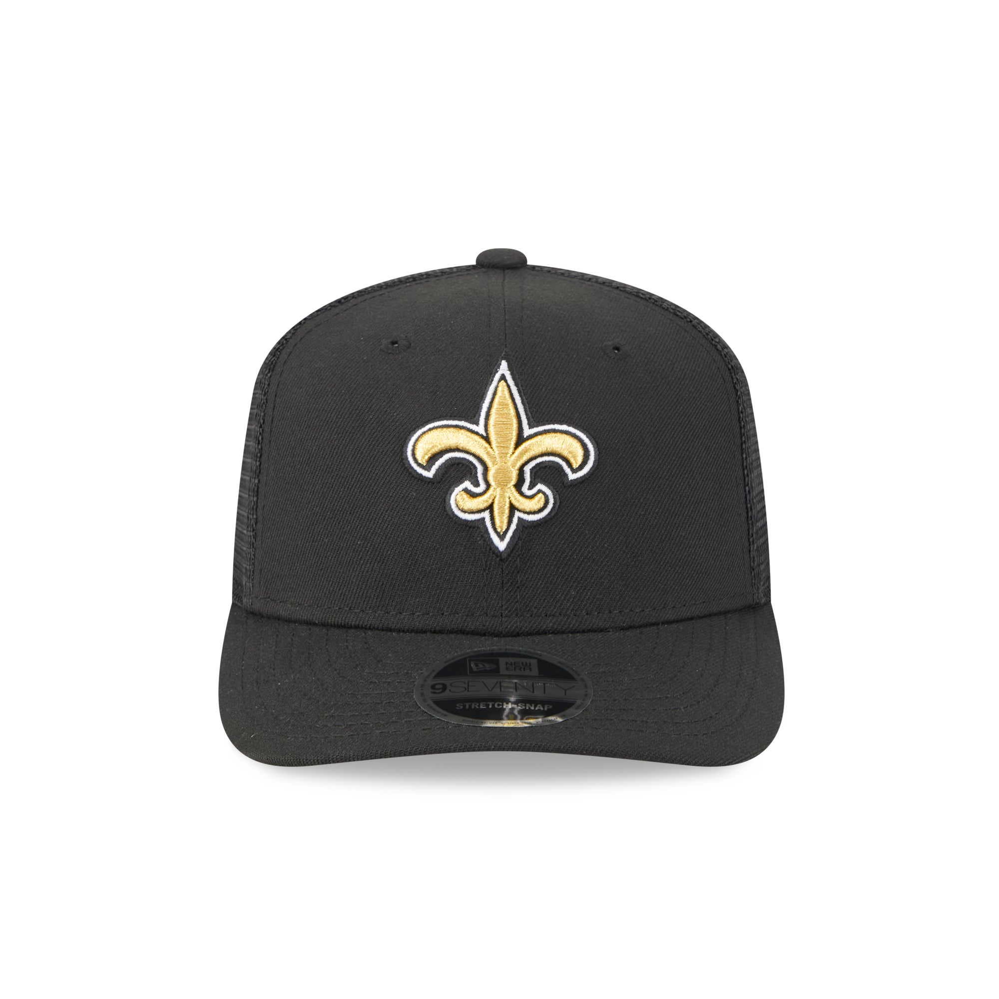 New Orleans Saints New Era 2025 NFL Team Collection 9SEVENTY Stretch Snap Trucker Cap Schwarz - STADIUMDREAMS