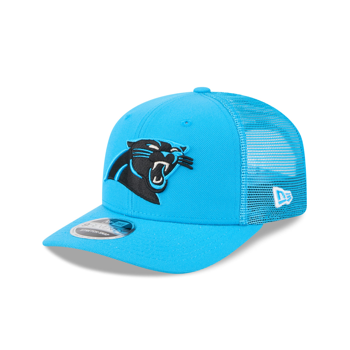 Carolina Panthers New Era 2025 NFL Team Collection 9SEVENTY Stretch Snap Trucker Cap Blau - STADIUMDREAMS