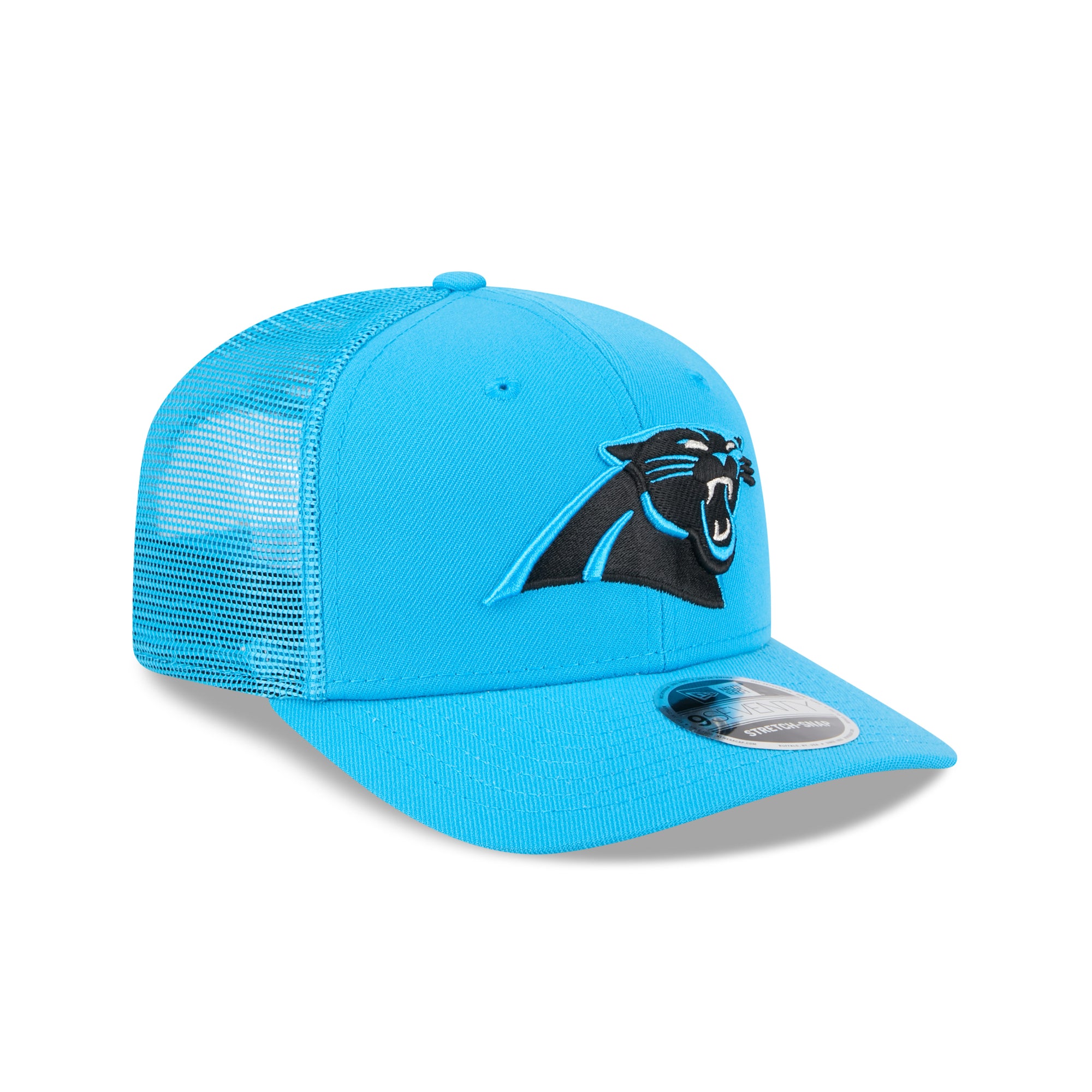 Carolina Panthers New Era 2025 NFL Team Collection 9SEVENTY Stretch Snap Trucker Cap Blau - STADIUMDREAMS