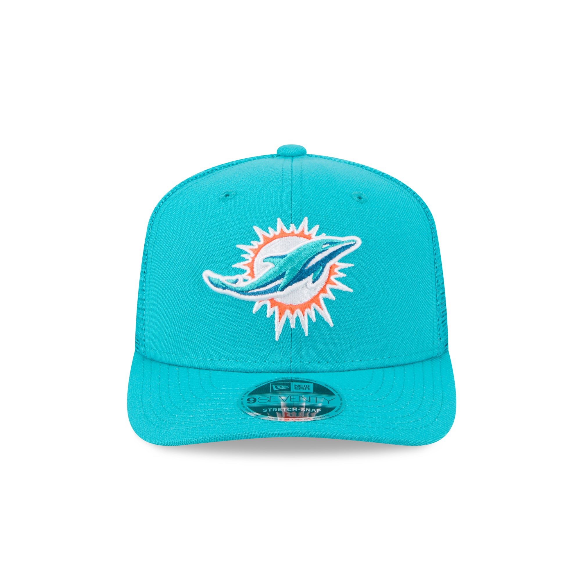 Miami Dolphins New Era 2025 NFL Team Collection 9SEVENTY Stretch Snap Trucker Cap Türkis - STADIUMDREAMS