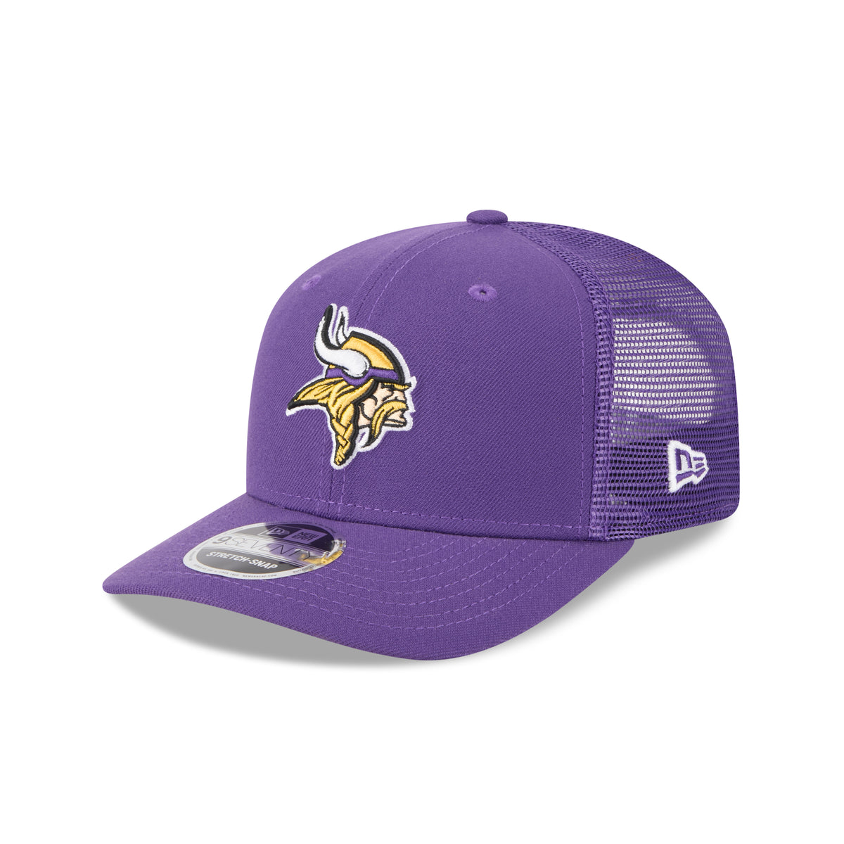 Minnesota Vikings New Era 2025 NFL Team Collection 9SEVENTY Stretch Snap Trucker Cap Lila - STADIUMDREAMS