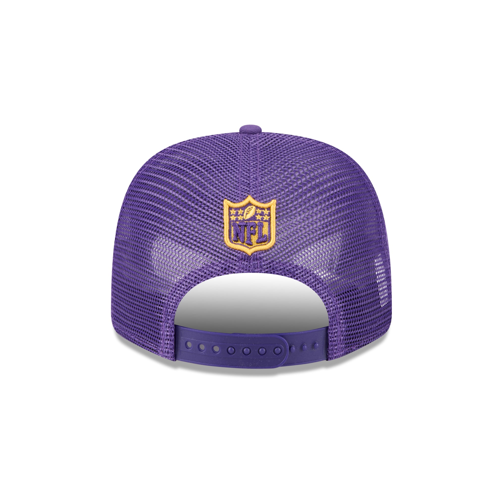 Minnesota Vikings New Era 2025 NFL Team Collection 9SEVENTY Stretch Snap Trucker Cap Lila - STADIUMDREAMS