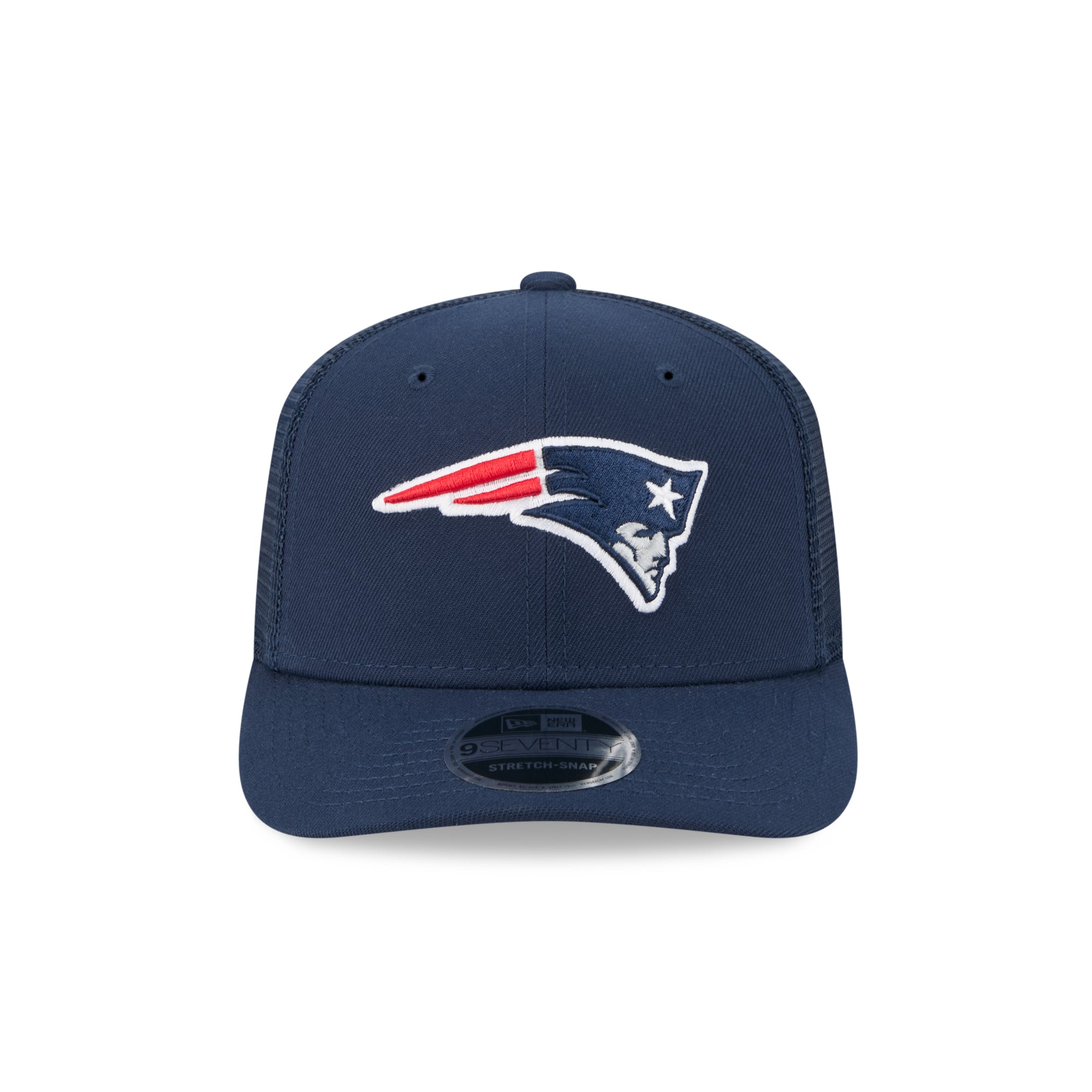 New England Patriots New Era 2025 NFL Team Collection 9SEVENTY Stretch Snap Trucker Cap Navy - STADIUMDREAMS