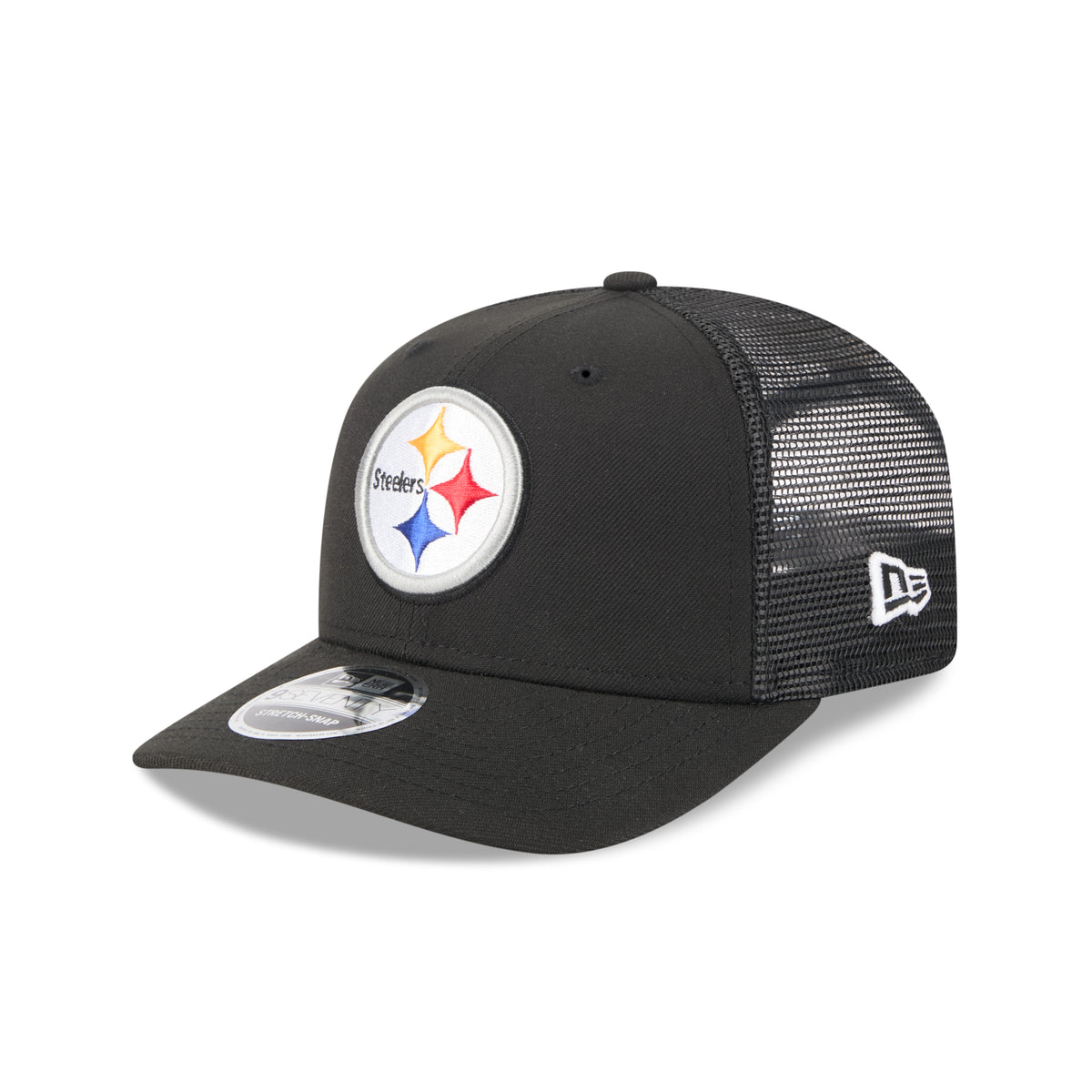 Pittsburgh Steelers New Era 2025 NFL Team Collection 9SEVENTY Stretch Snap Trucker Cap Schwarz - STADIUMDREAMS
