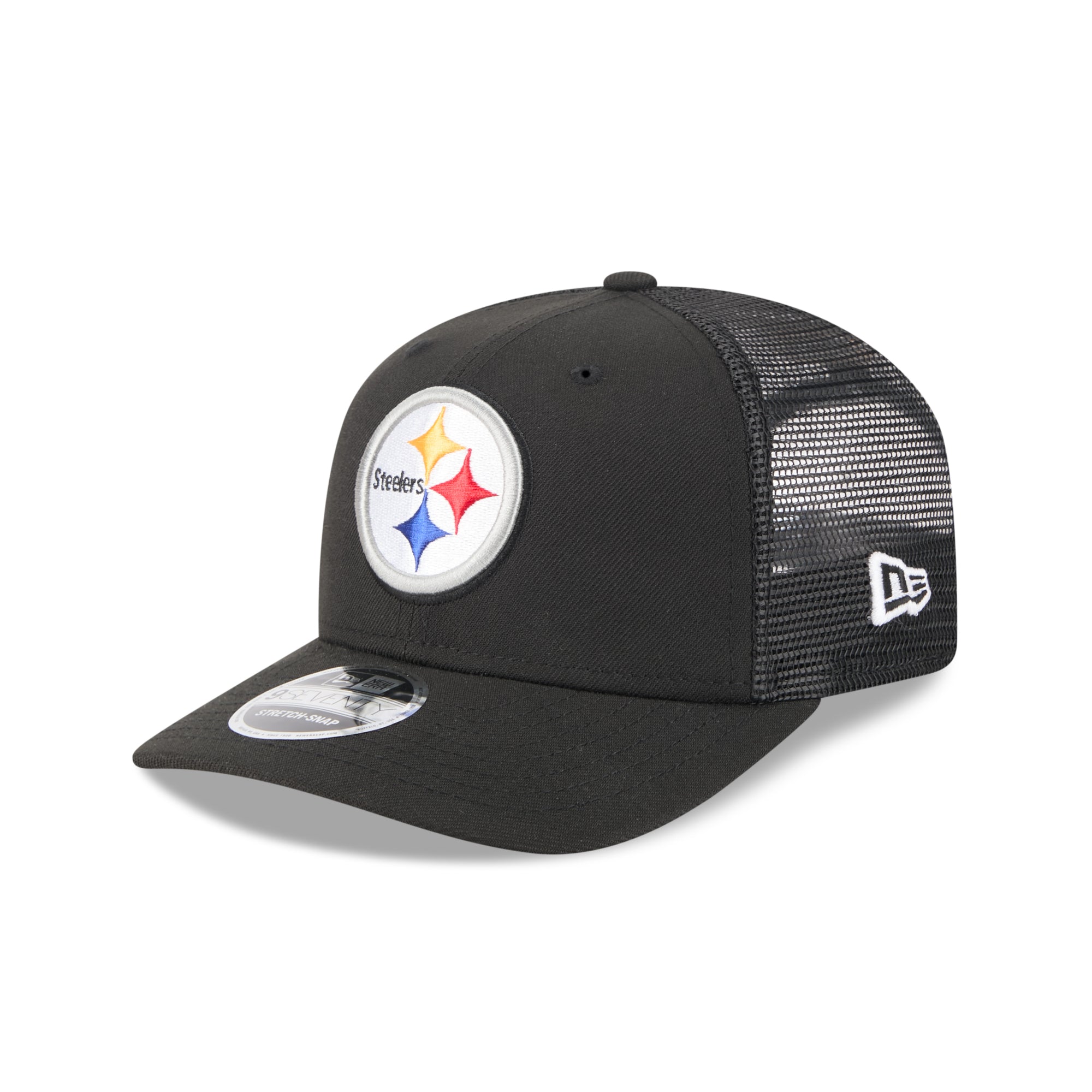 Pittsburgh Steelers New Era 2025 NFL Team Collection 9SEVENTY Stretch Snap Trucker Cap Schwarz - STADIUMDREAMS