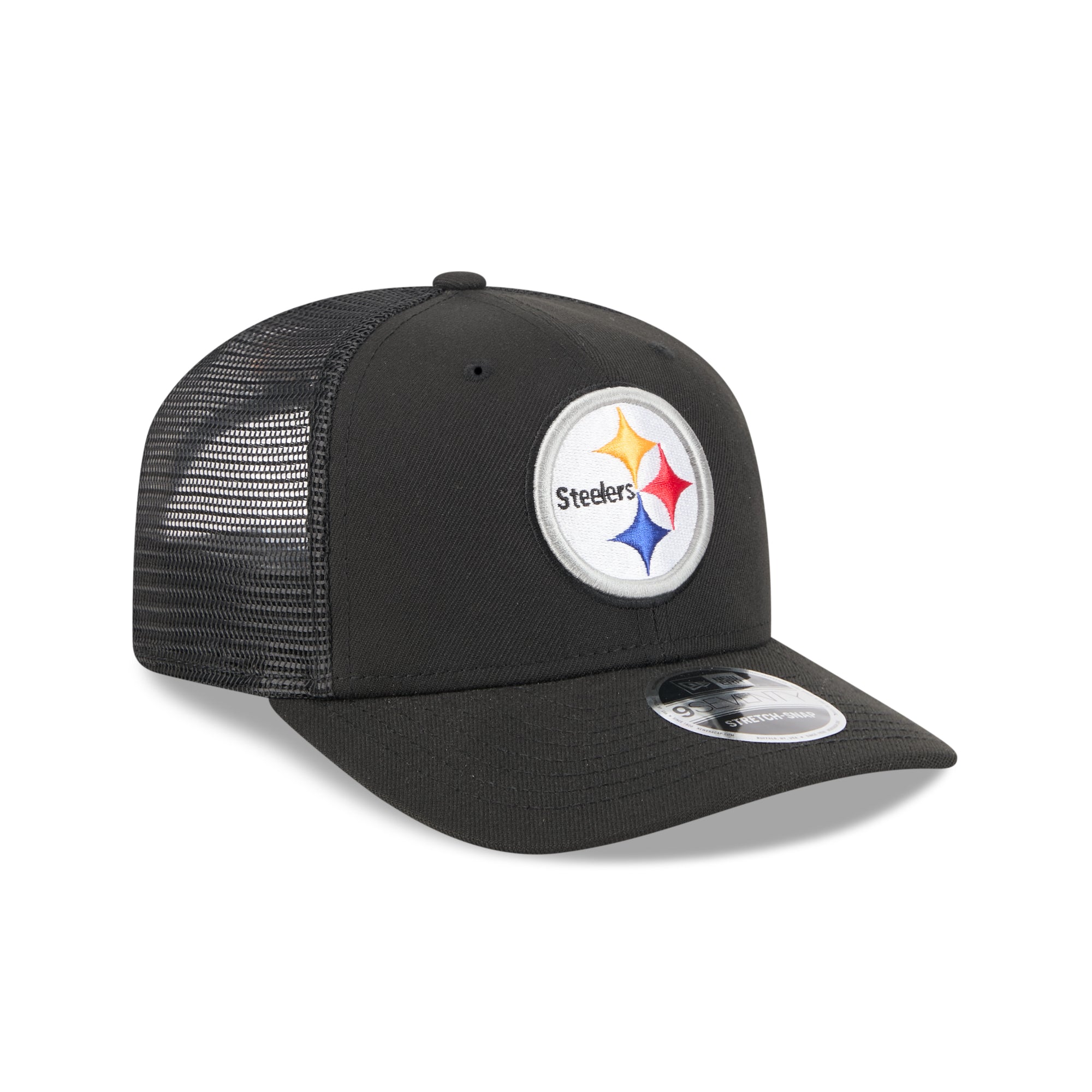 Pittsburgh Steelers New Era 2025 NFL Team Collection 9SEVENTY Stretch Snap Trucker Cap Schwarz - STADIUMDREAMS