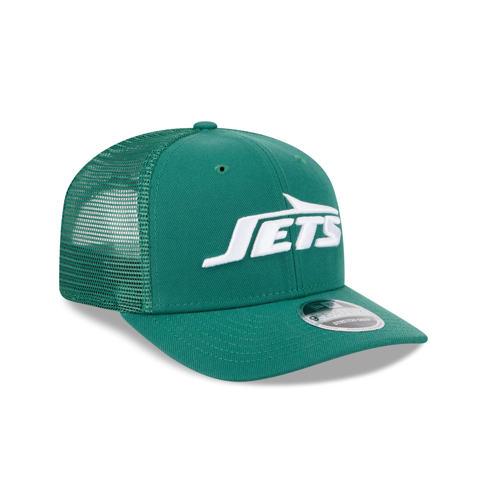 New York Jets New Era 2025 NFL Team Collection 9SEVENTY Stretch Snap Trucker Cap Grün - STADIUMDREAMS