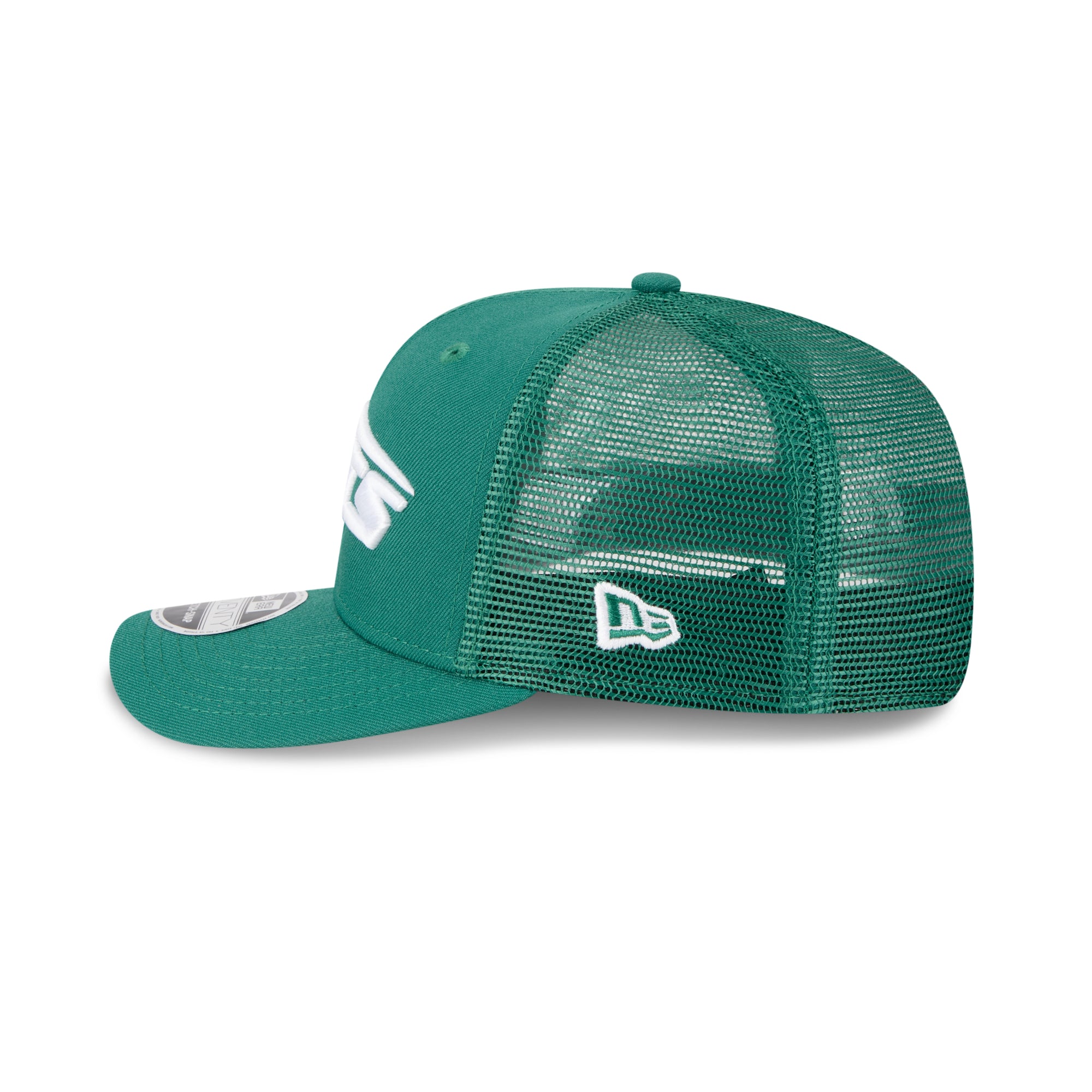 New York Jets New Era 2025 NFL Team Collection 9SEVENTY Stretch Snap Trucker Cap Grün - STADIUMDREAMS
