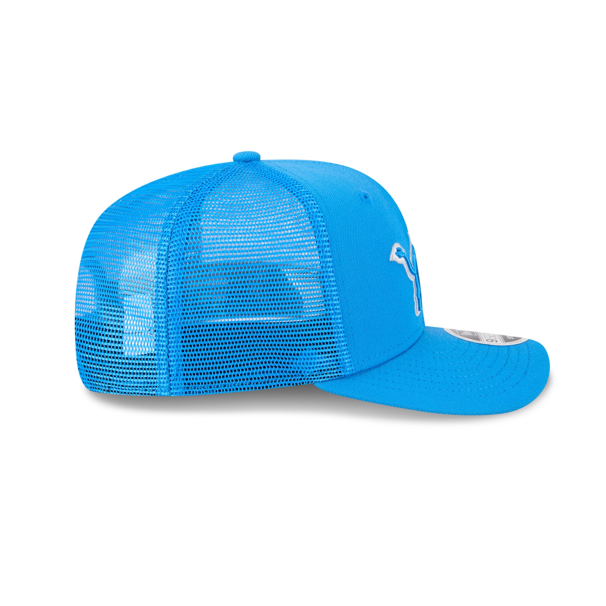 Detroit Lions New Era 2025 NFL Team Collection 9SEVENTY Stretch Snap Trucker Cap Blau