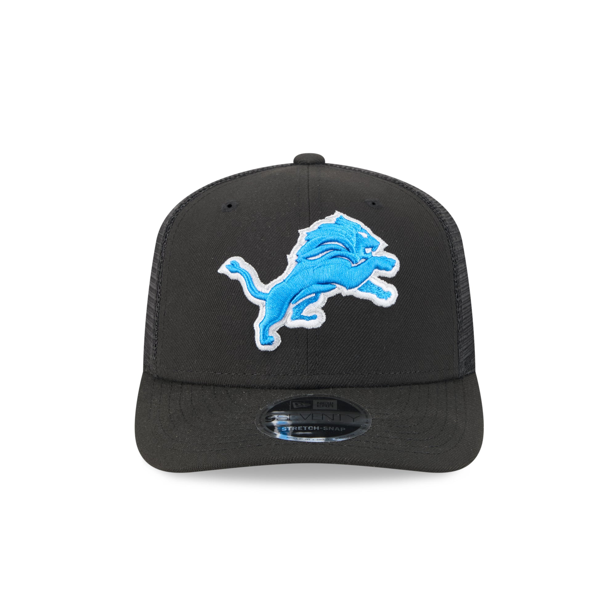 Detroit Lions New Era 2025 NFL Team Collection 9SEVENTY Stretch Snap Trucker Cap Schwarz - STADIUMDREAMS