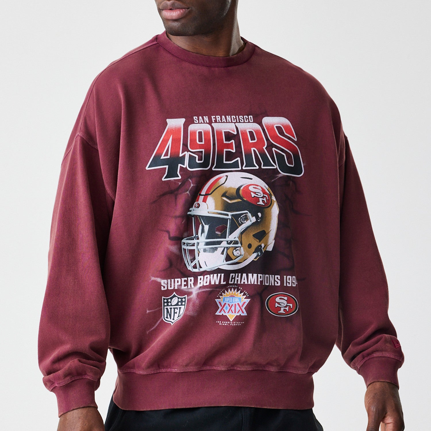 NFL WASHED BOXY CREW SAF49E  FBG - STADIUMDREAMS