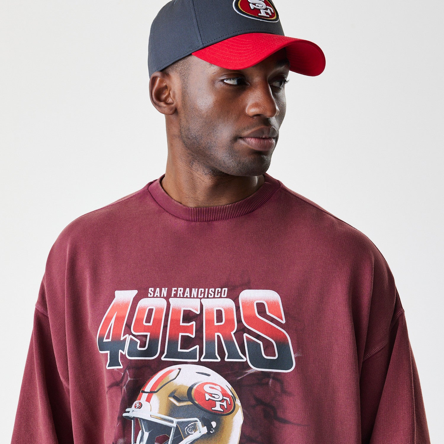 NFL WASHED BOXY CREW SAF49E  FBG - STADIUMDREAMS