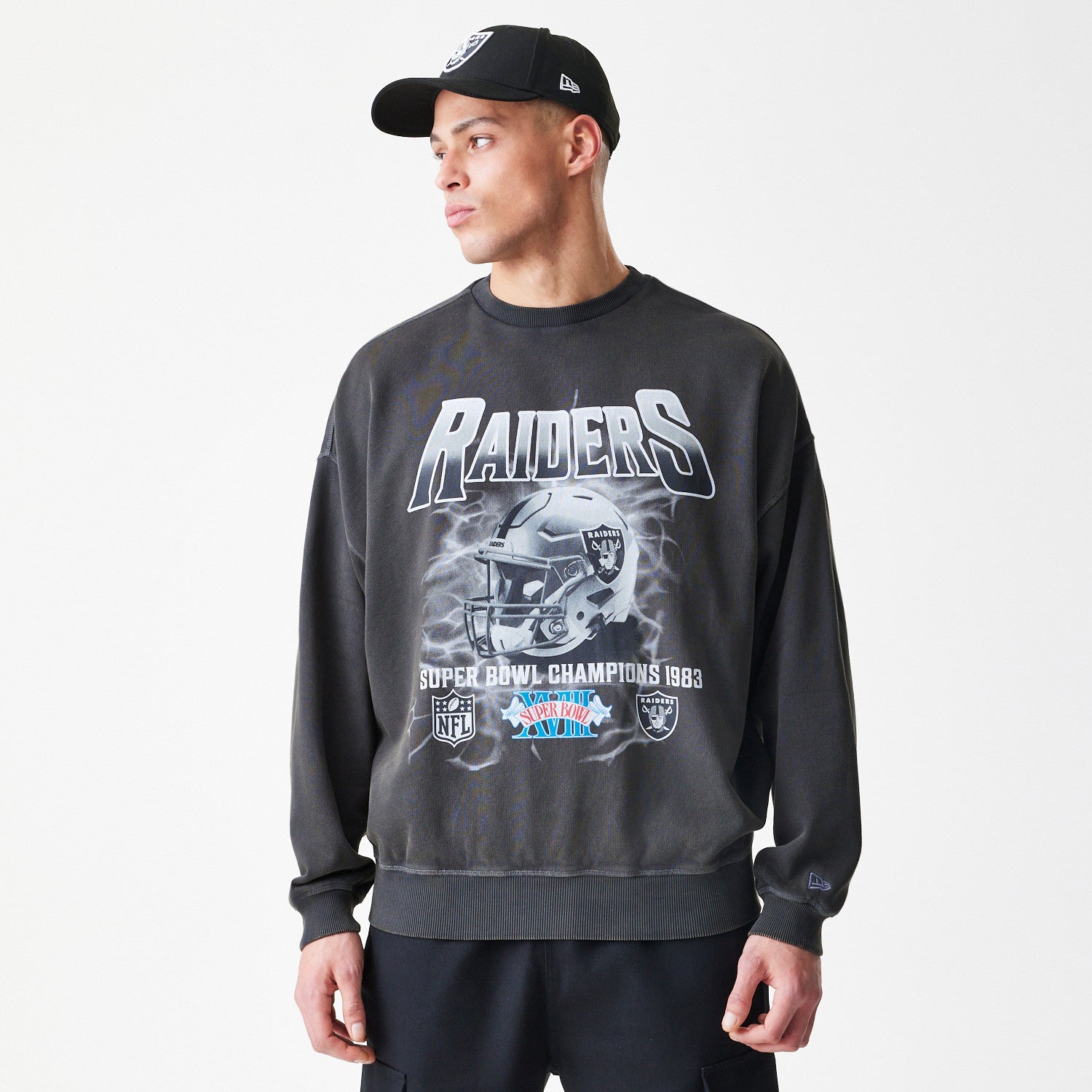 NFL WASHED BOXY CREW LASRAI  WHG - STADIUMDREAMS