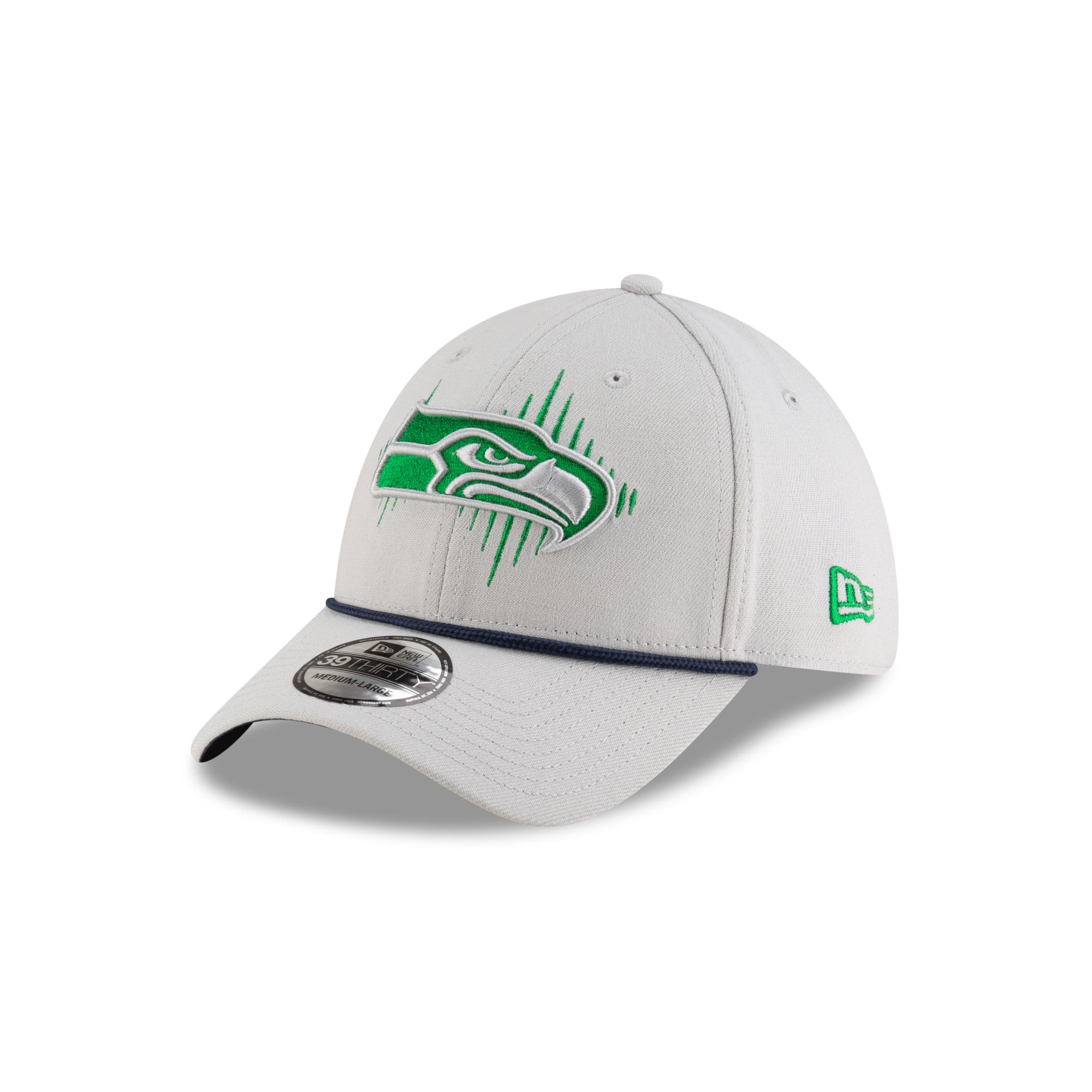 Seattle Seahawks New Era 2025 Rivalries 39THIRTY Stretch Fit NFL Cap Grau