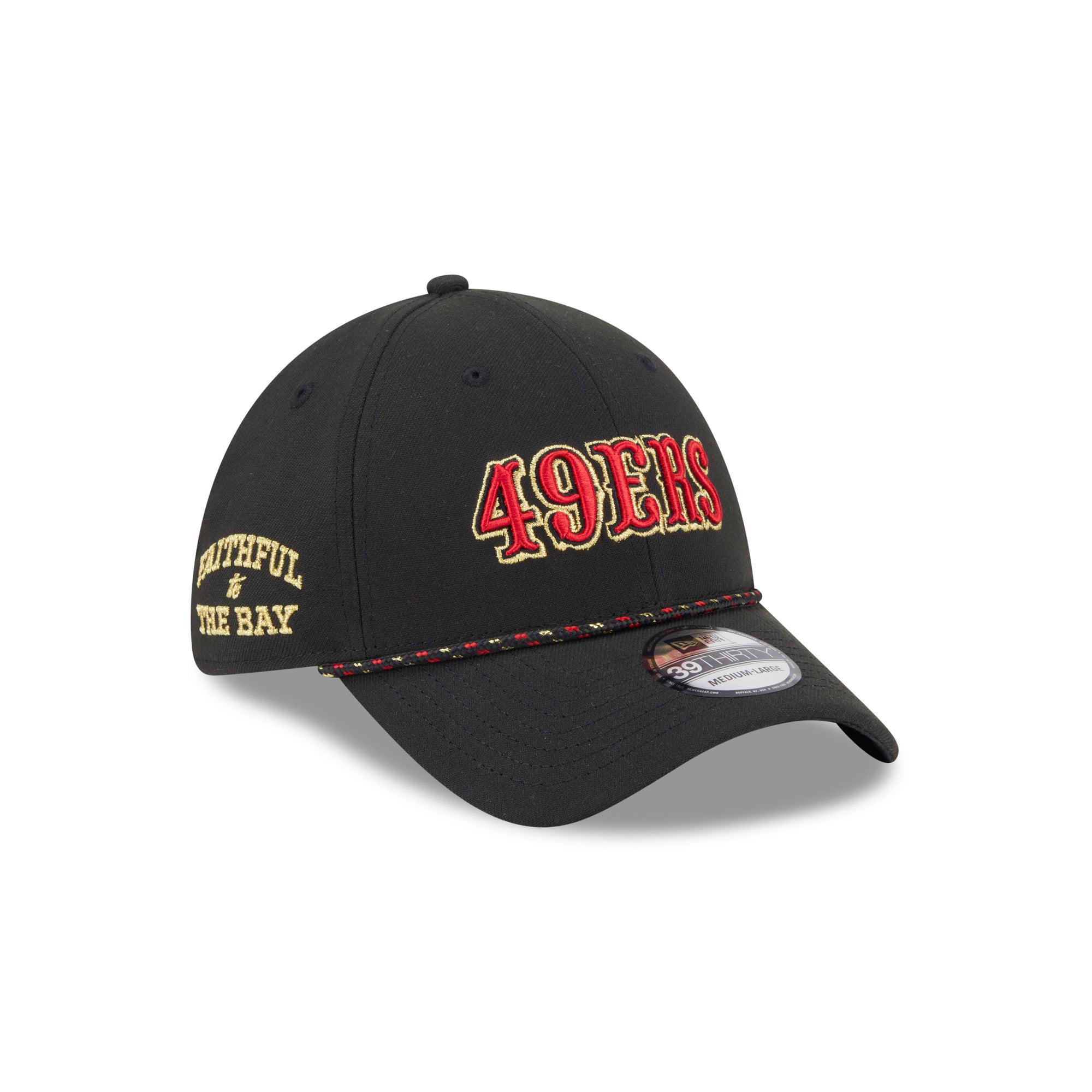 San Francisco 49ers New Era 2025 Rivalries 39THIRTY Stretch Fit NFL Cap Schwarz