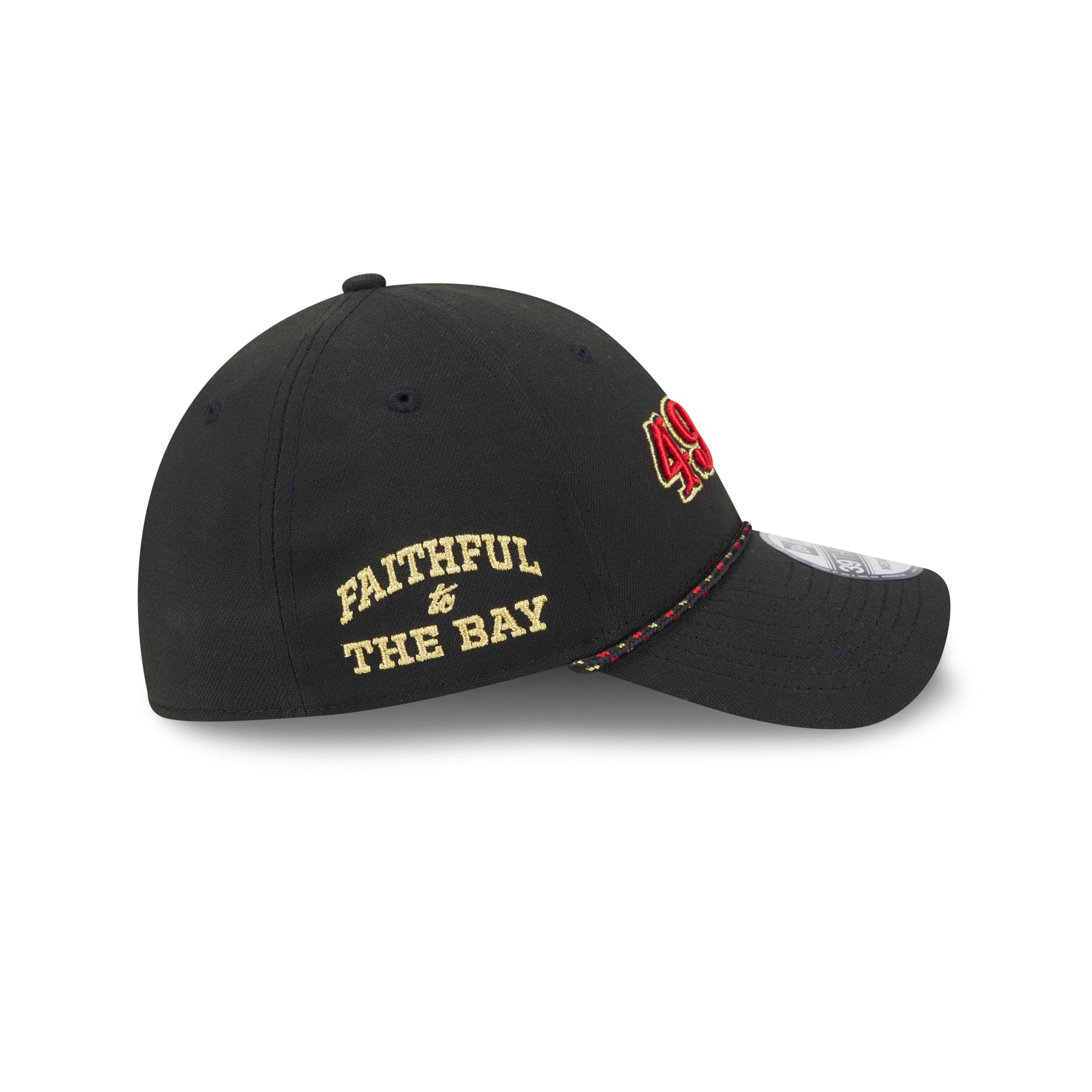 San Francisco 49ers New Era 2025 Rivalries 39THIRTY Stretch Fit NFL Cap Schwarz