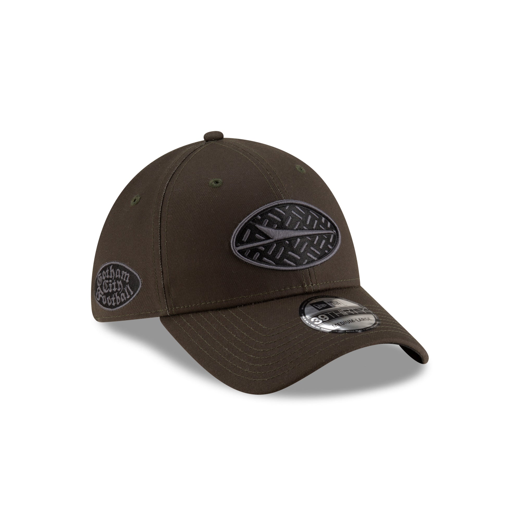New York Jets New Era 2025 Rivalries 39THIRTY Stretch Fit NFL Cap Dunkelgrün