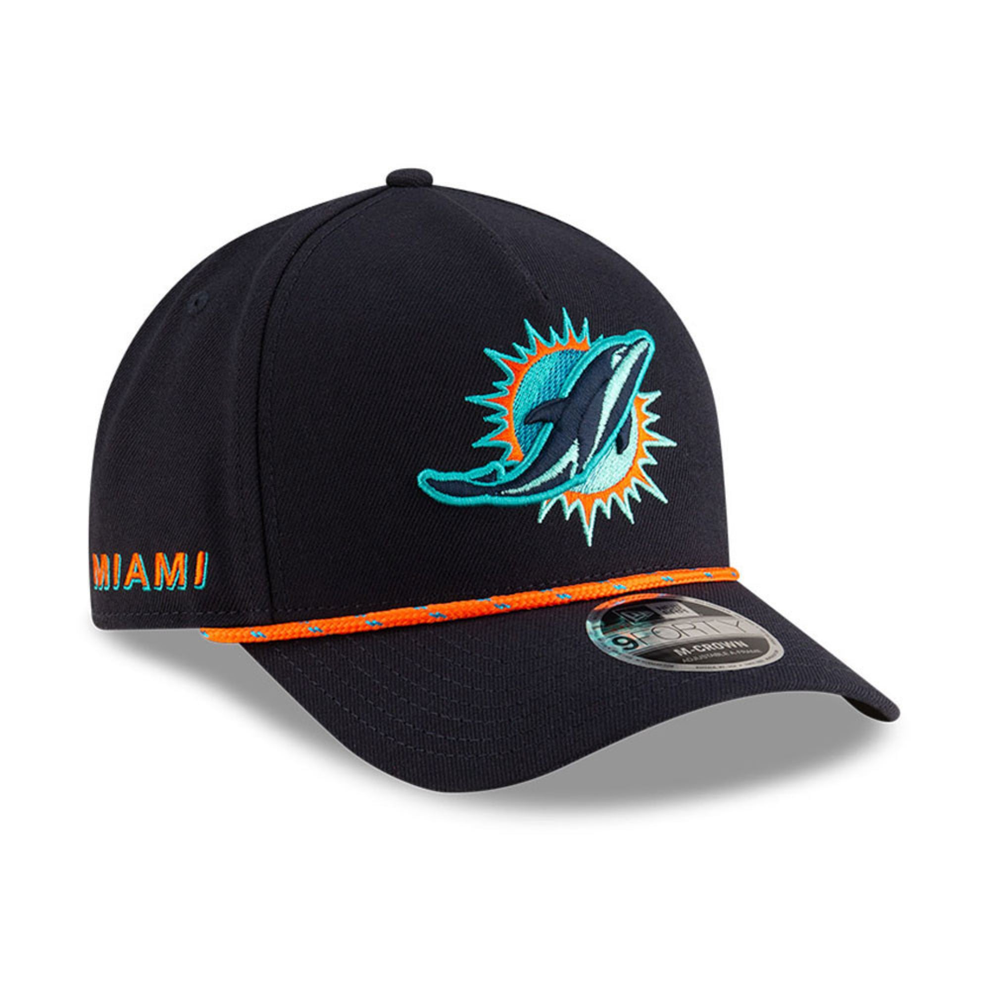 Miami Dolphins New Era 2025 Rivalries 9FORTY M-Crown A-Frame NFL Cap Navy - STADIUMDREAMS