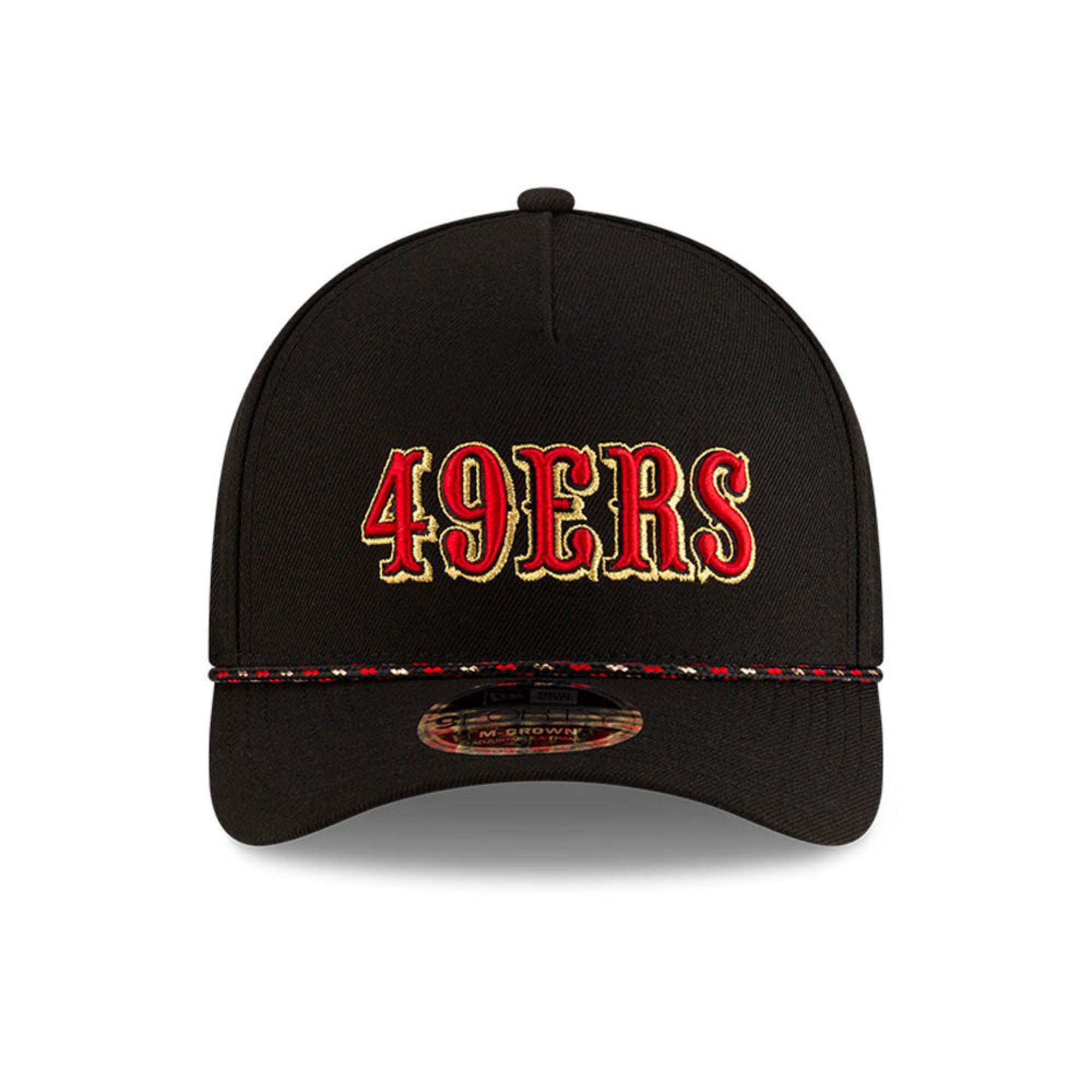 San Francisco 49ers New Era 2025 Rivalries 9FORTY M-Crown A-Frame NFL Cap Schwarz