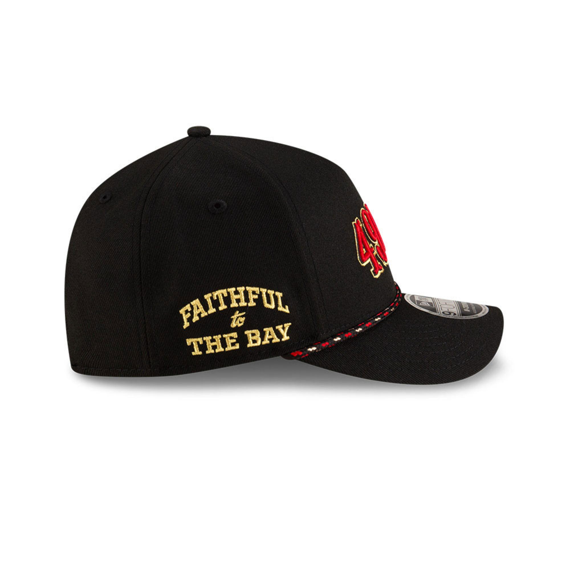 San Francisco 49ers New Era 2025 Rivalries 9FORTY M-Crown A-Frame NFL Cap Schwarz
