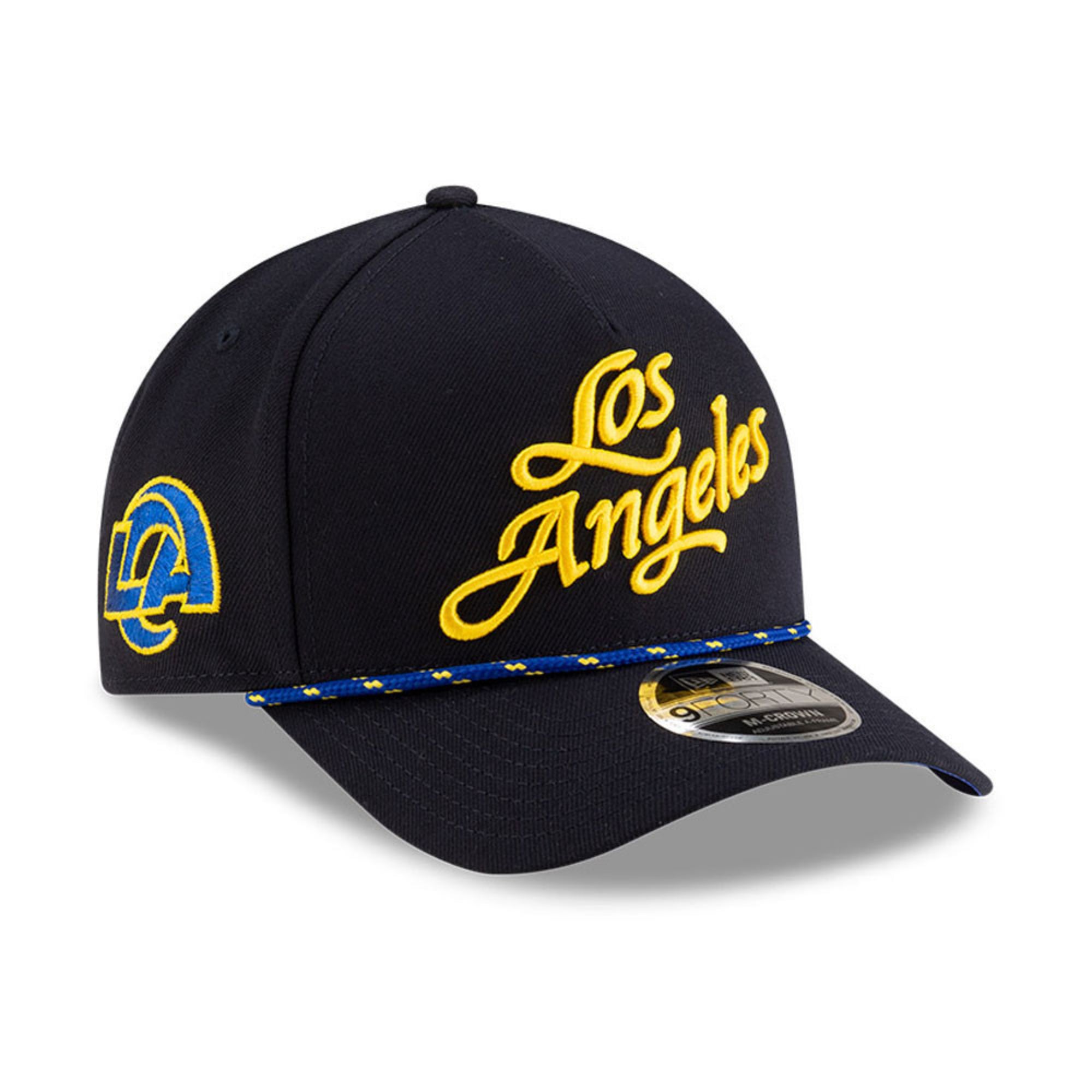 Los Angeles Rams New Era 2025 Rivalries 9FORTY M-Crown A-Frame NFL Cap Navy - STADIUMDREAMS