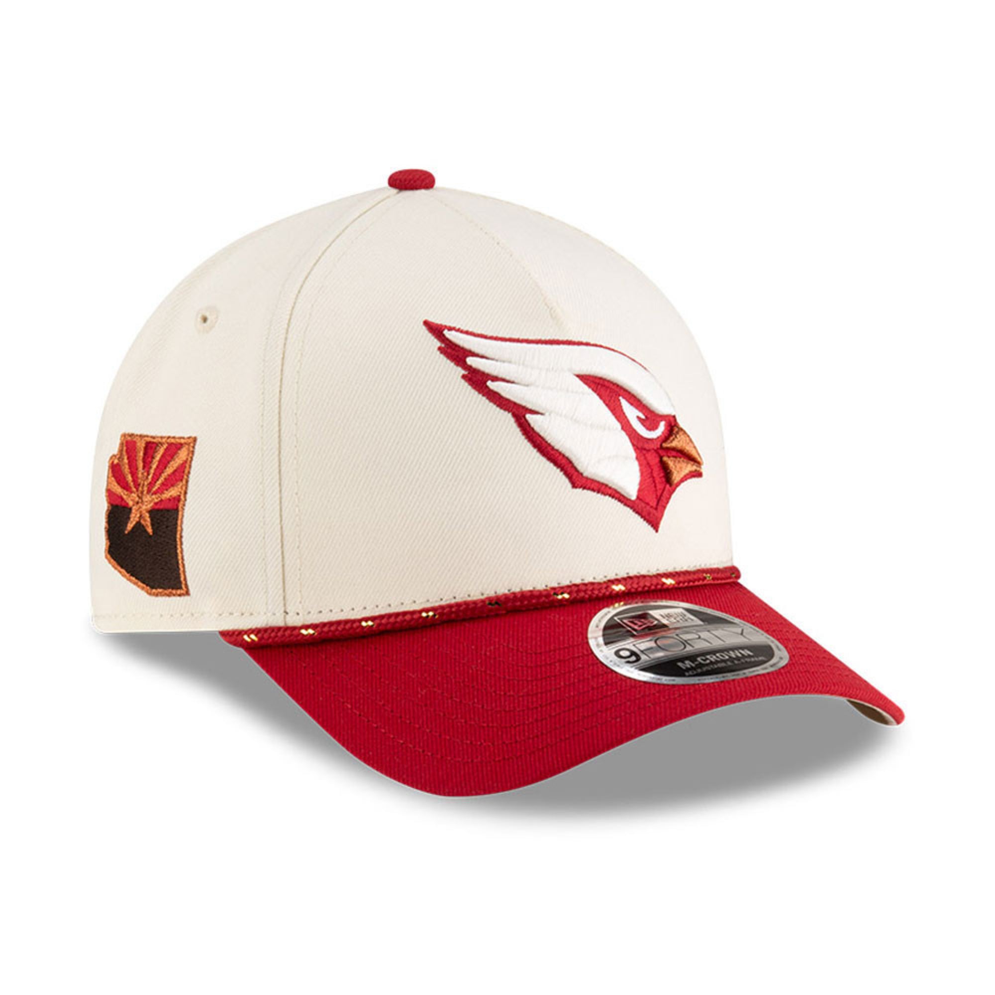Arizona Cardinals New Era 2025 Rivalries 9FORTY M-Crown A-Frame NFL Cap Beige