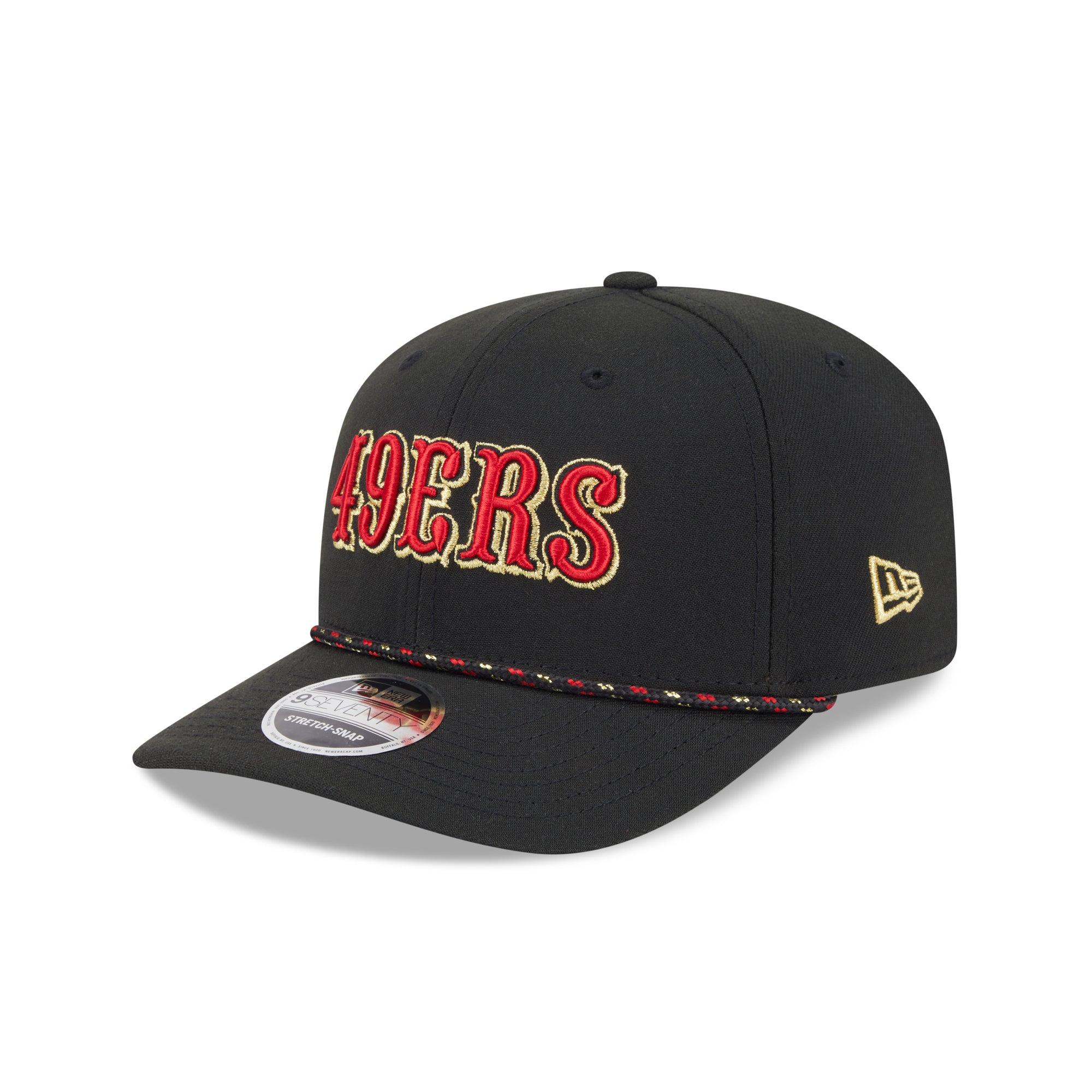 San Francisco 49ers New Era 2025 Rivalries 9SEVENTY Stretch Snap NFL Cap Schwarz
